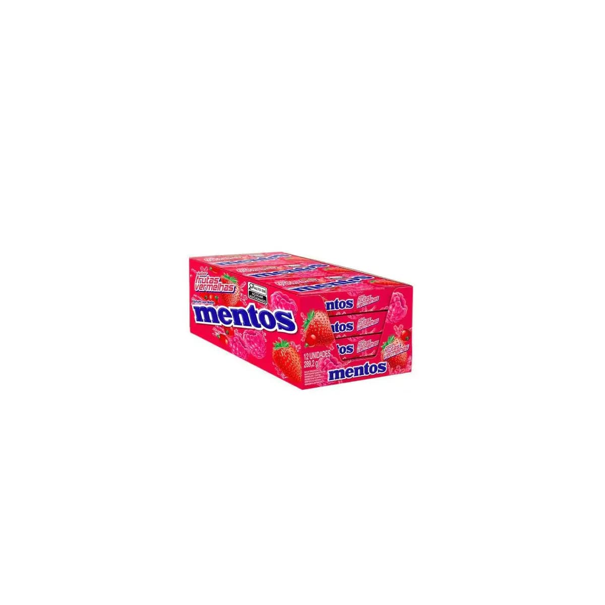 Drops Mentos Frutas Vermelhas Van Melle Com 12 Unidades De 24,1g