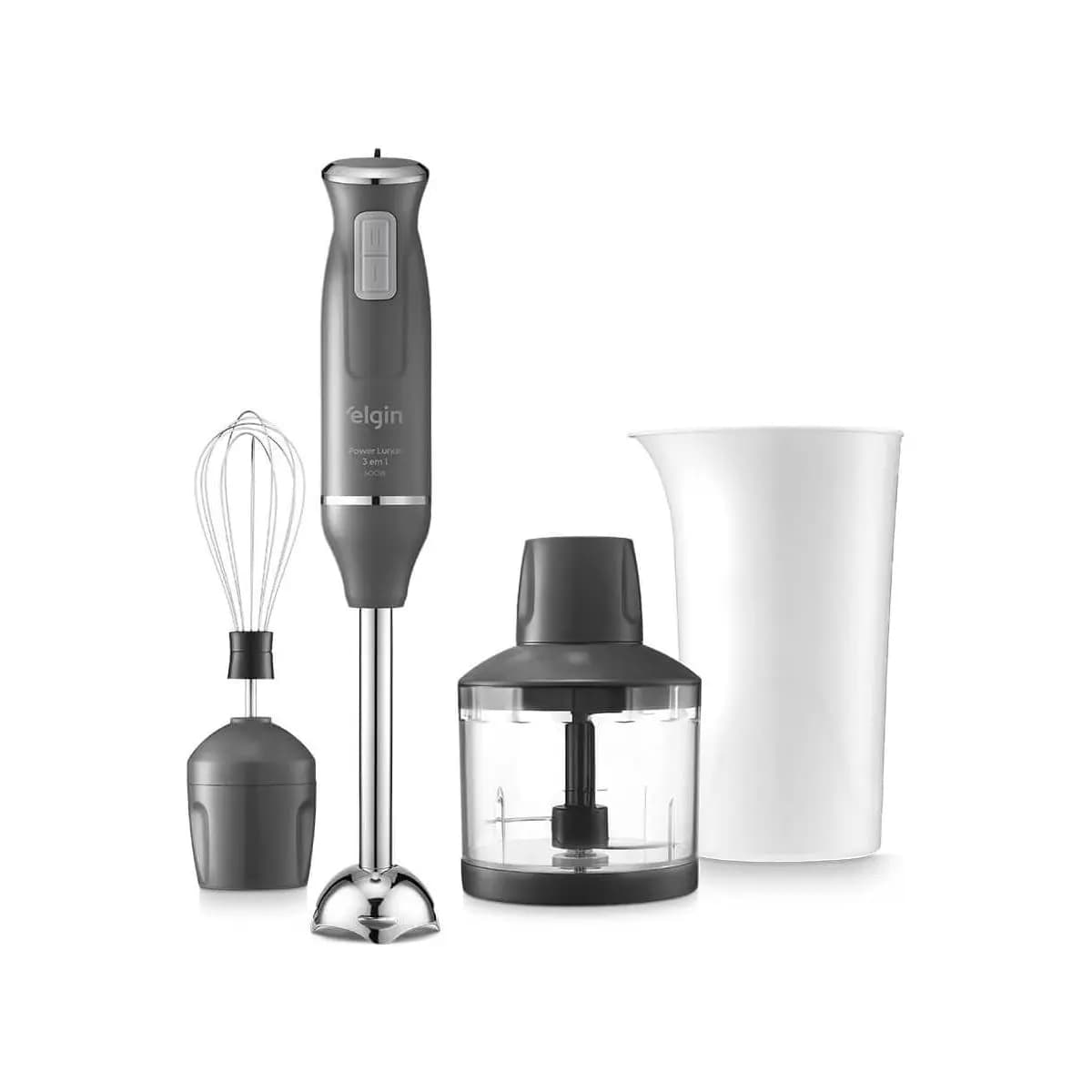 Mixer Power Inox 3 em 1 600W Elgin Lunar 110V - Mixer, triturador e batedor