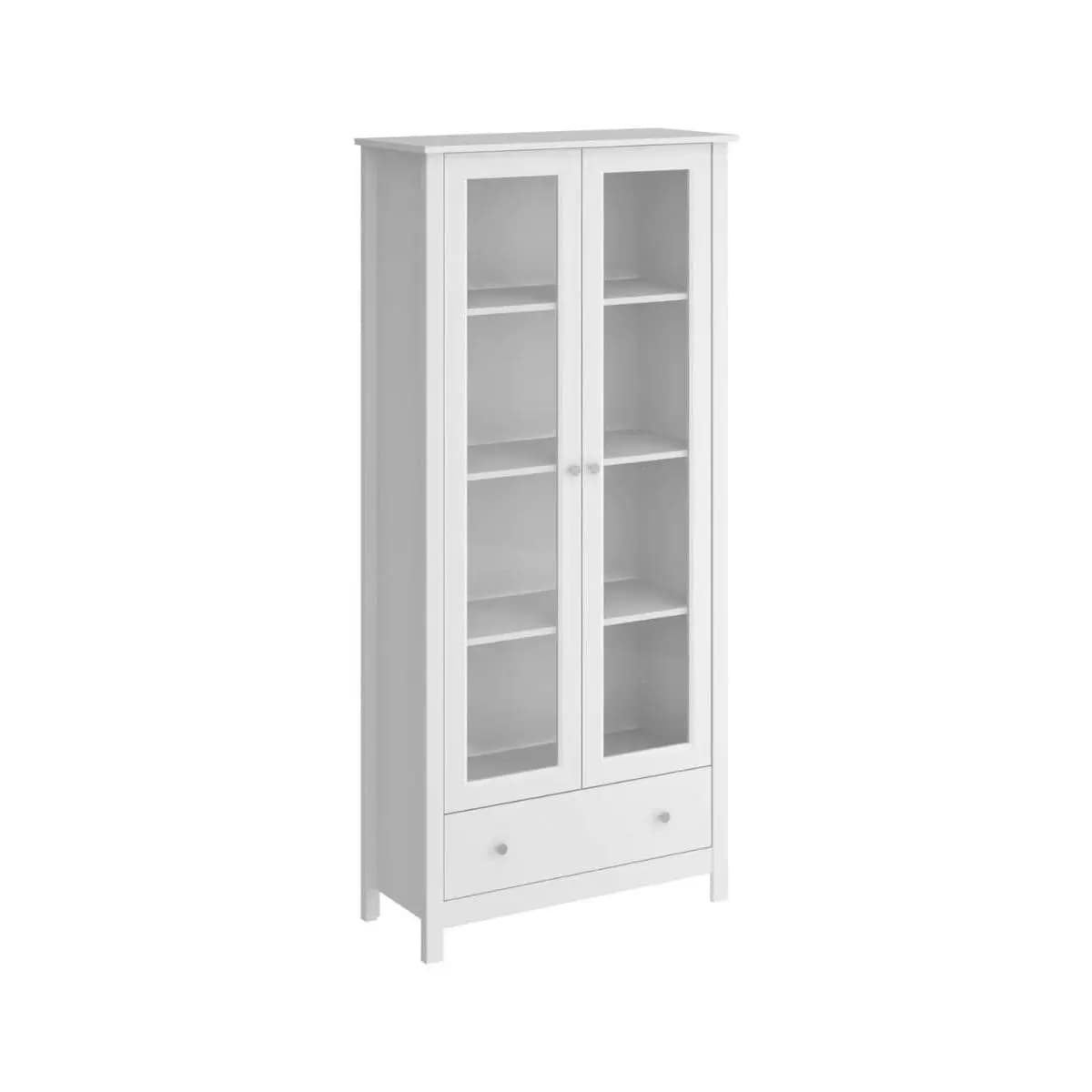 Cristaleira 2 Portas 1 Gaveta Ditália E-954 Branco
