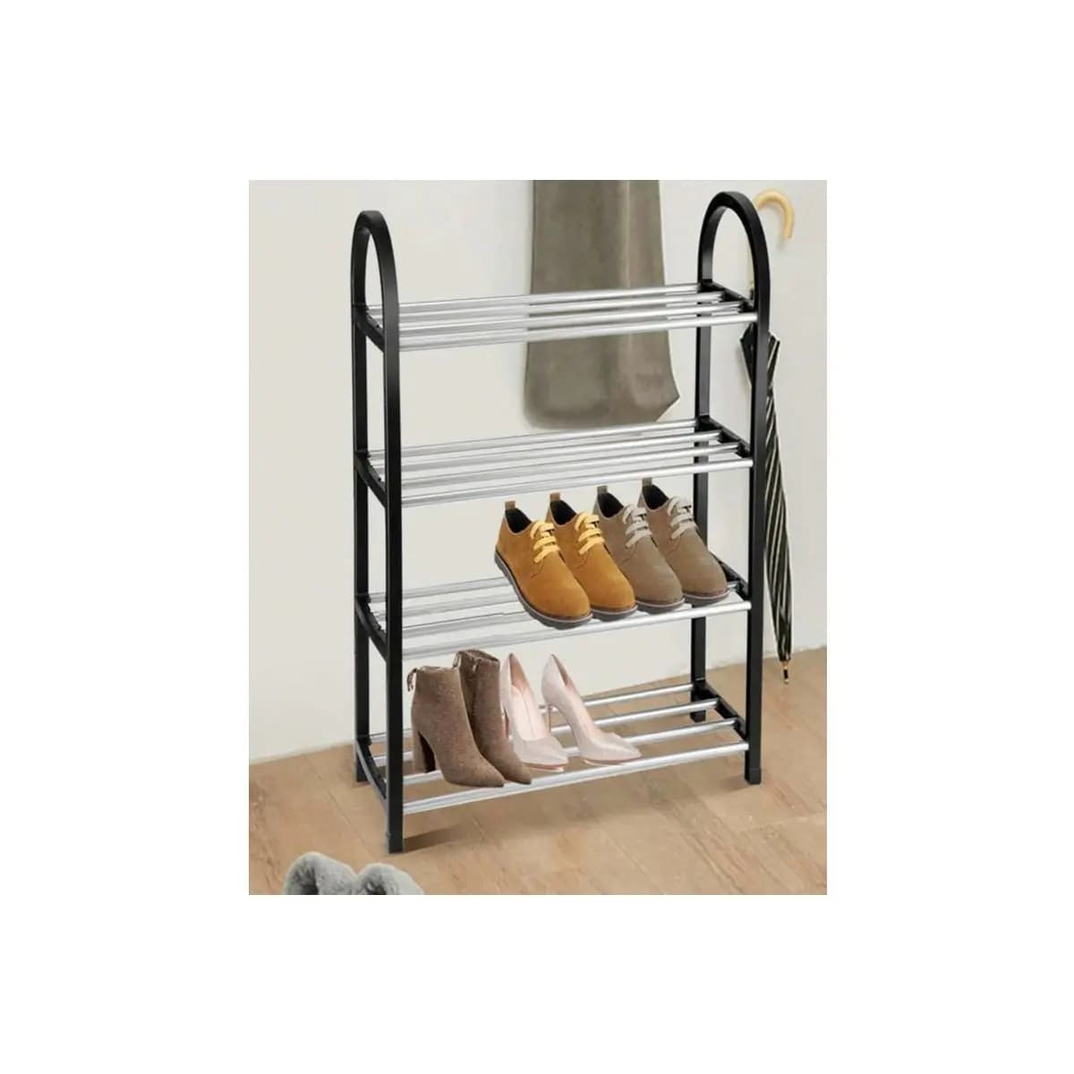 Sapateira 4 Andares 8 Pares de calçados Multiuso Para Casa Organizador