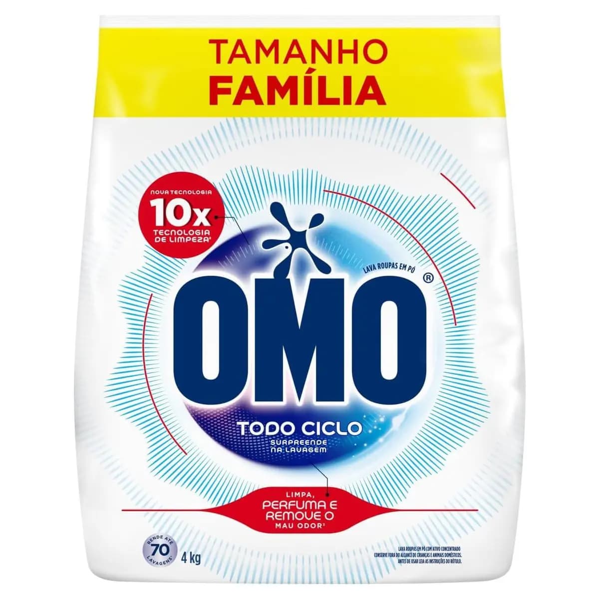 Lava-Roupas em Pó Omo Todo Ciclo, Tamanho Família, 4kg