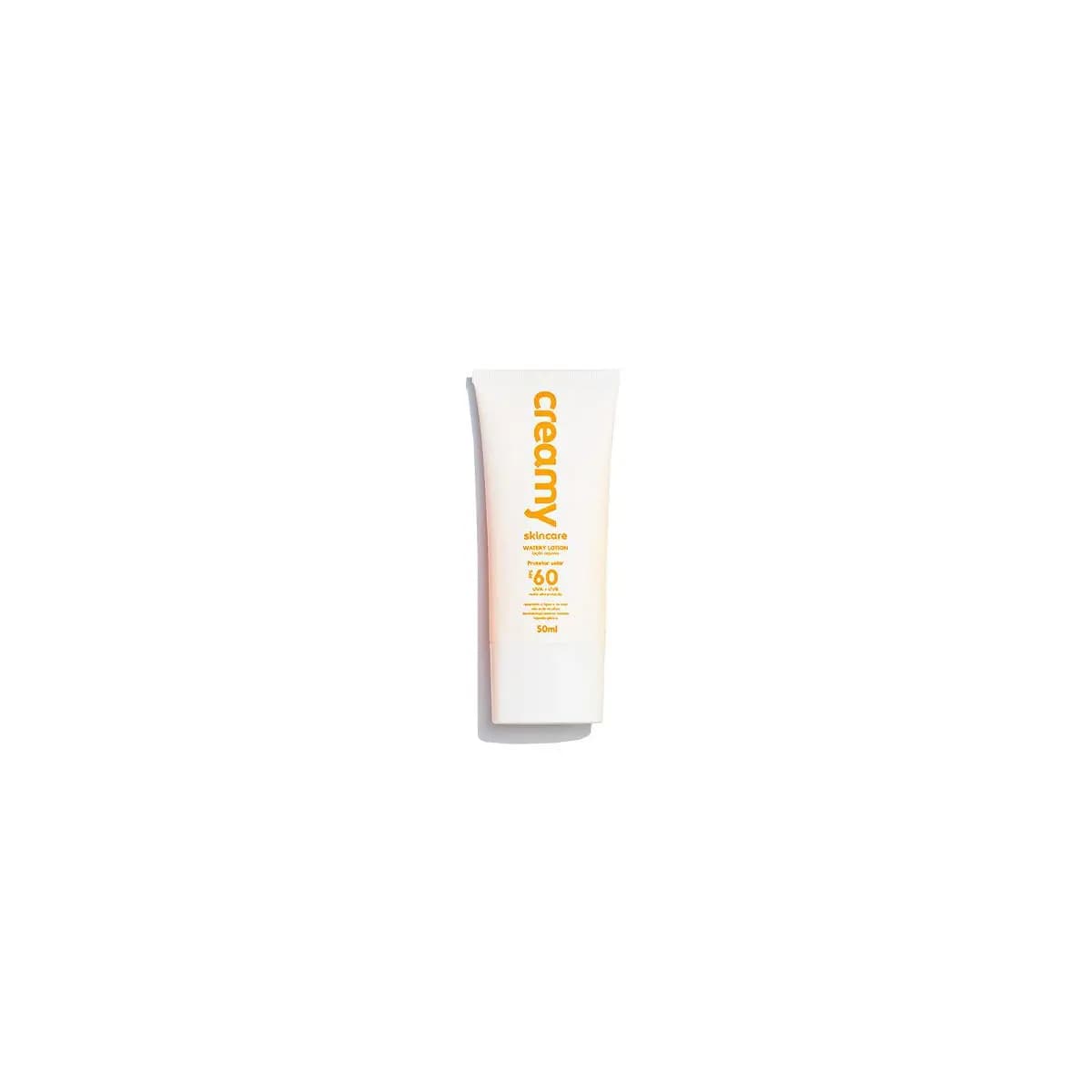 Protetor Solar Facial - FPS60 - Watery Lotion - Creamy Skincare - 50ml