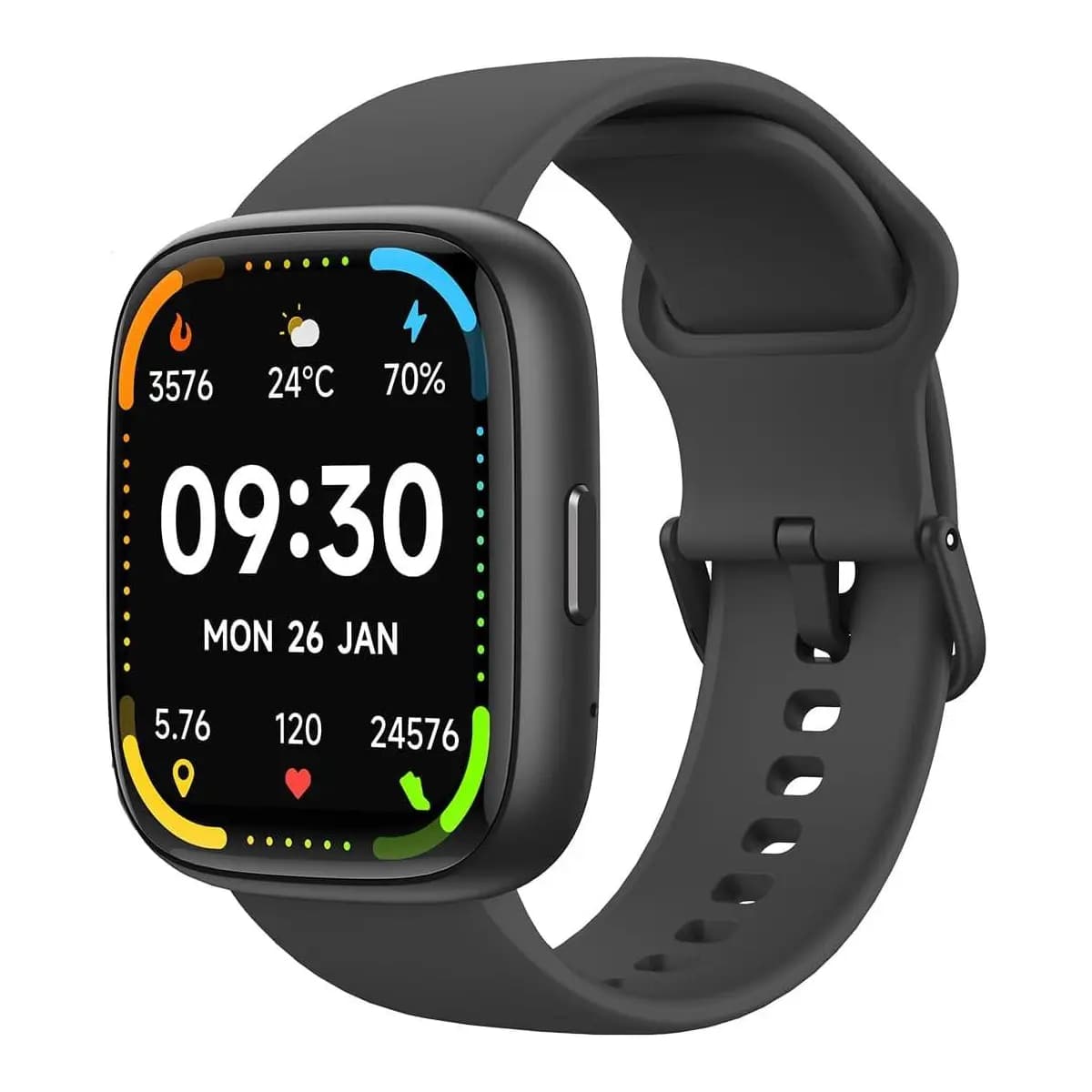 Bettdow SmartWatch, relogio smartwatch com Ecrã tátil e Alexa, à prova d'água IP68, relogio feminino e masculino, com 100+ modo esportivo e recebimento de notificações(preto)