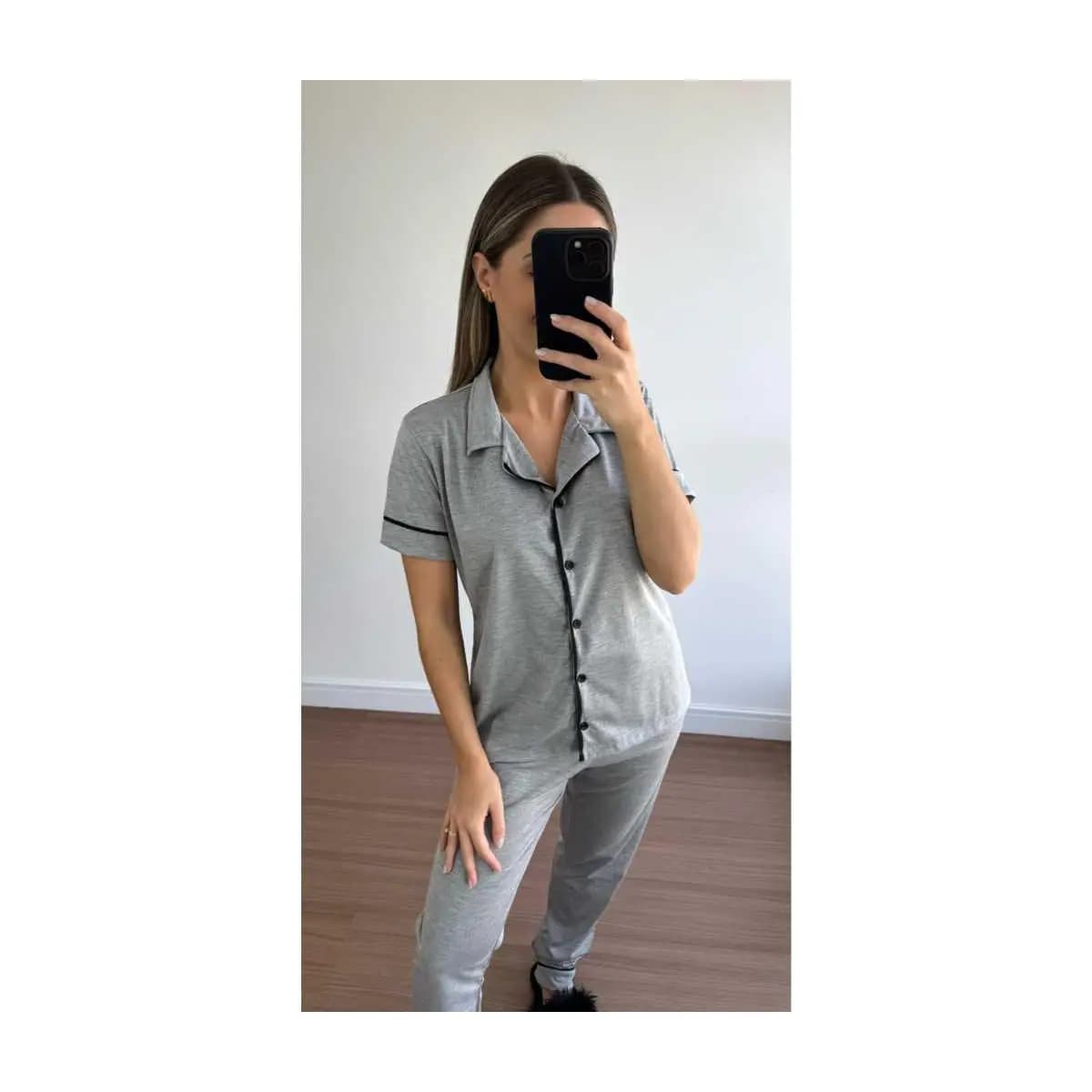 1 CONJUNTO DE PIJAMA AMERICANO MEIA ESTAÇÃO