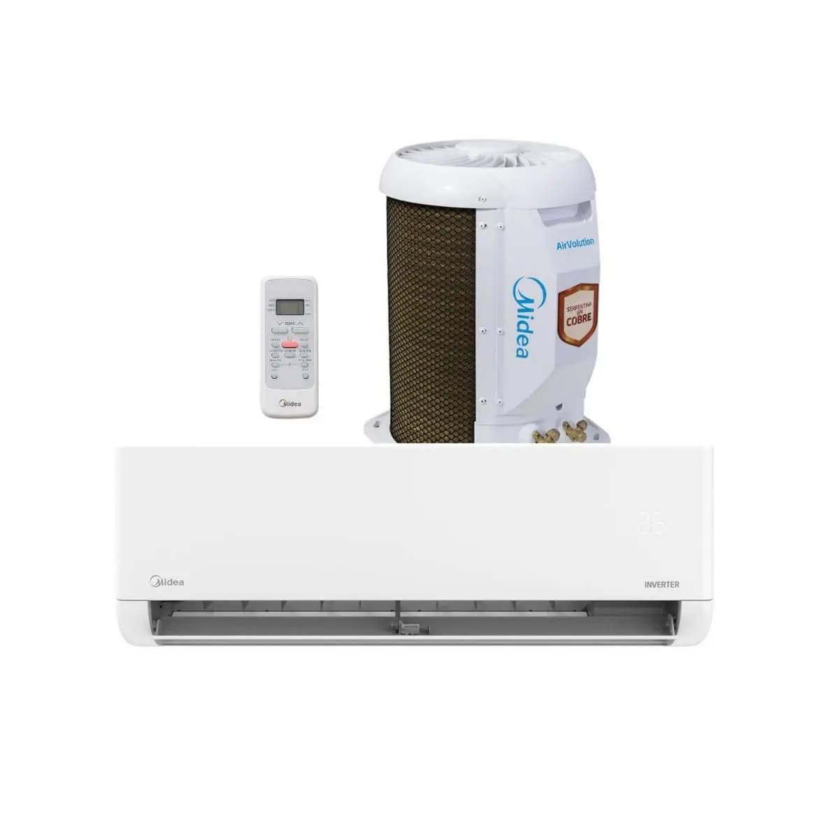 Ar Condicionado Split Midea Inverter Lite 12000 Btu R32 Frio 42ebvcb12m5 Branco 220v