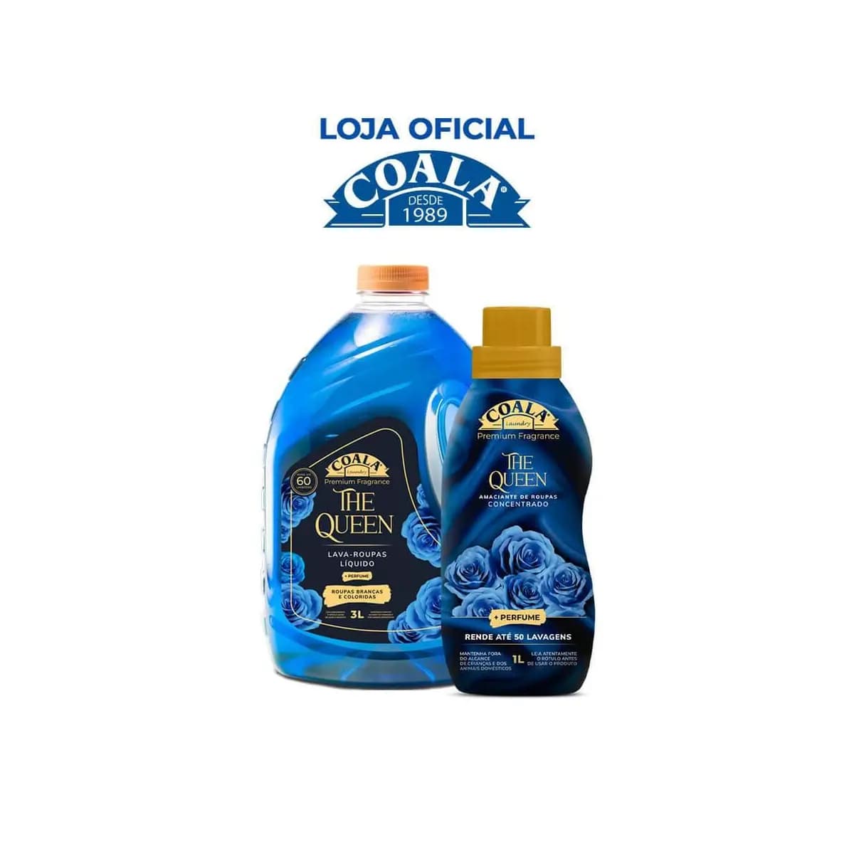 Kit Coala Laundry The Queen - 1 lava Roupas 3L + 1 Amaciante 1L