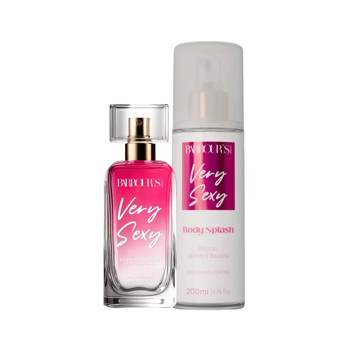 Kit Perfume Capilar e Body Splash Very Sexy Barbour's Beauty