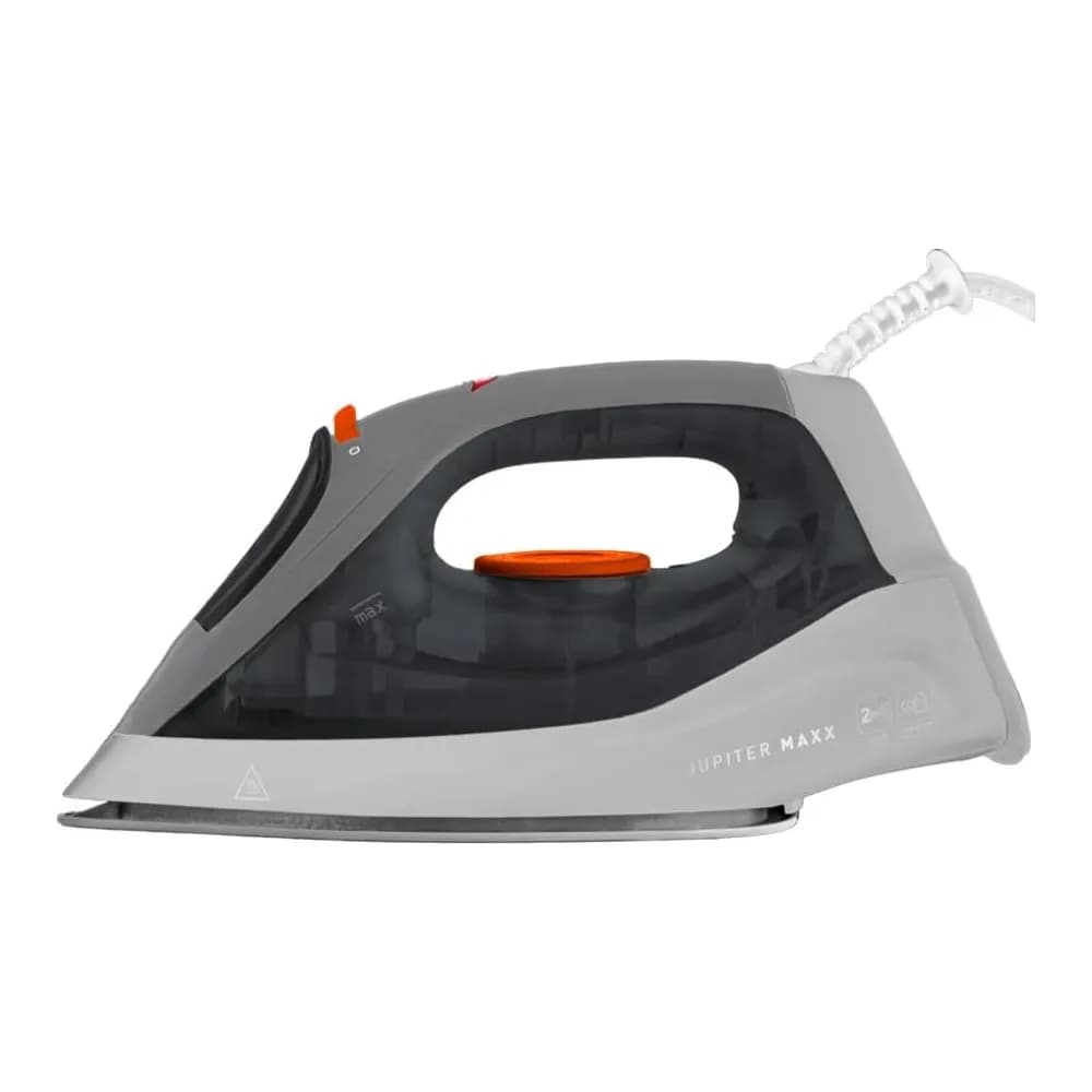 Ferro Mallory Jupiter Maxx 2 em 1: A Seco ou a Vapor – Base Antiaderente, 24 Saídas de Vapor, Salva Botões, Seletor de Temperatura, Cabo 360º e Reservatório de 260ml- 127V