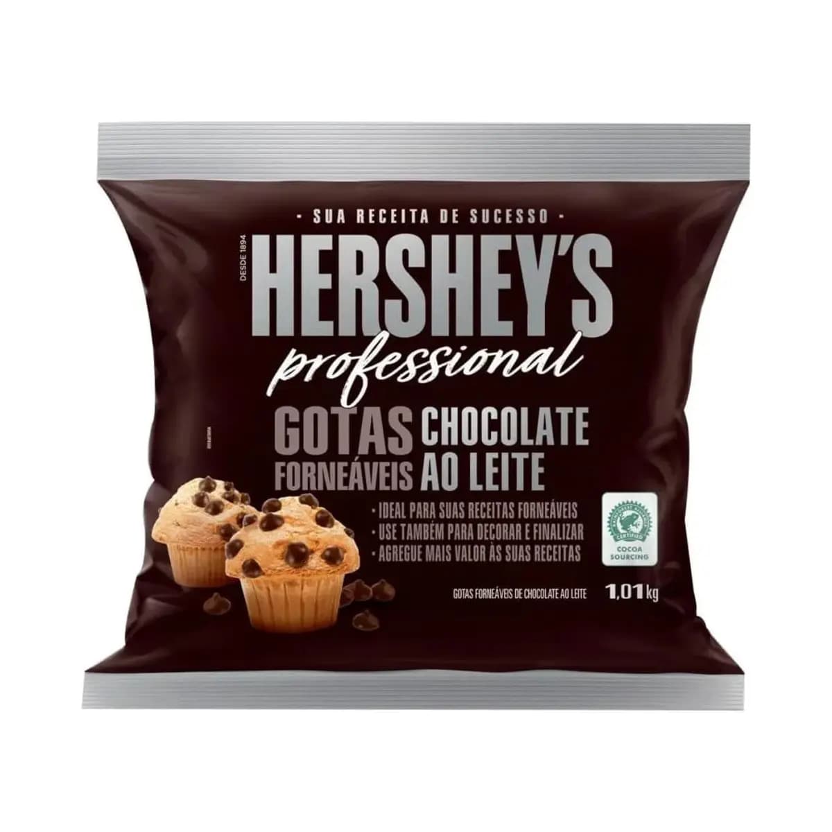 Gotas Forneáveis Chocolate ao Leite Hershey'S Professional - 1,01Kg