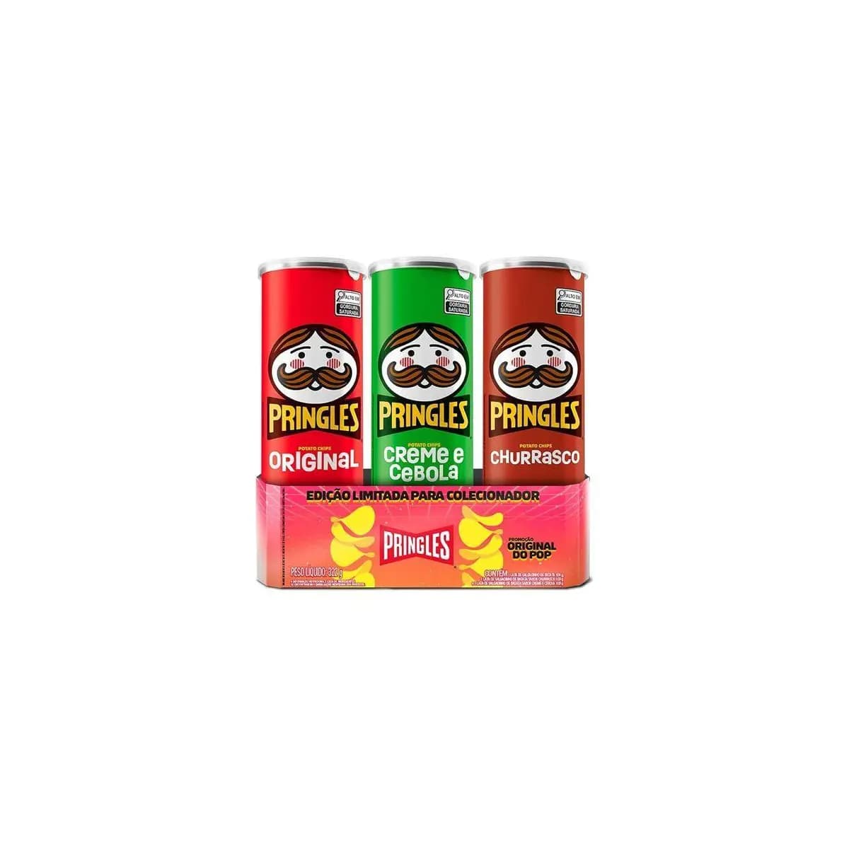 Pack Batata Pringles Retro 3 sabores