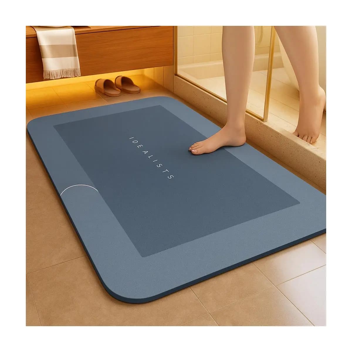 kit Tapete para Banheiro de Secagem Rápida e Super Absorvente Ideal para Chuveiro Cozinha e Varanda