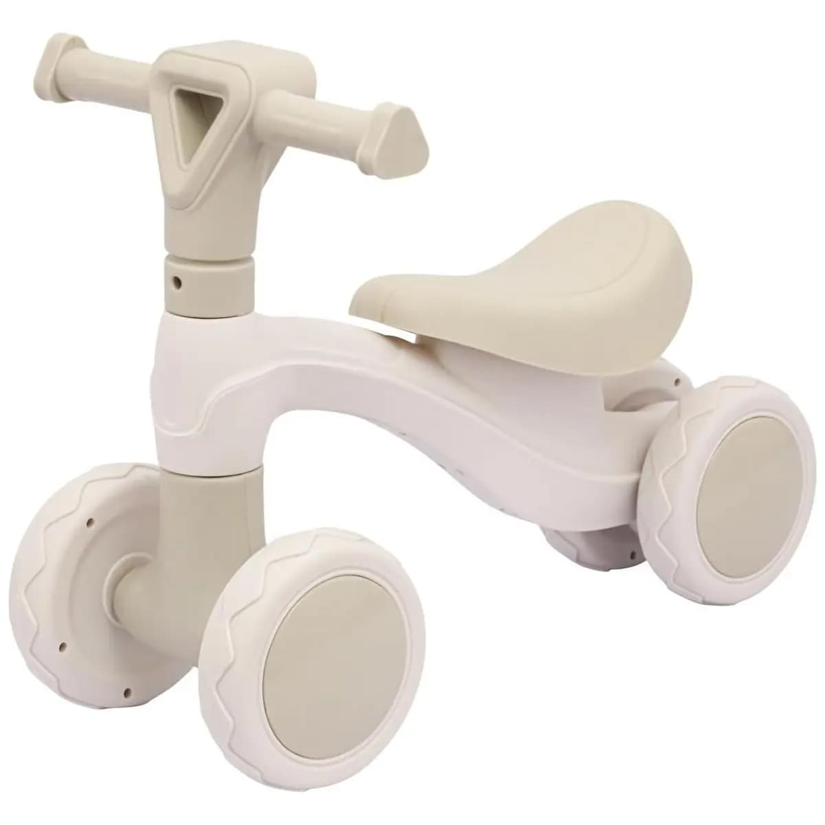 Bicicleta Andador Equilíbrio Sem Pedal 4 Roda Zippy Toys (Bege)
