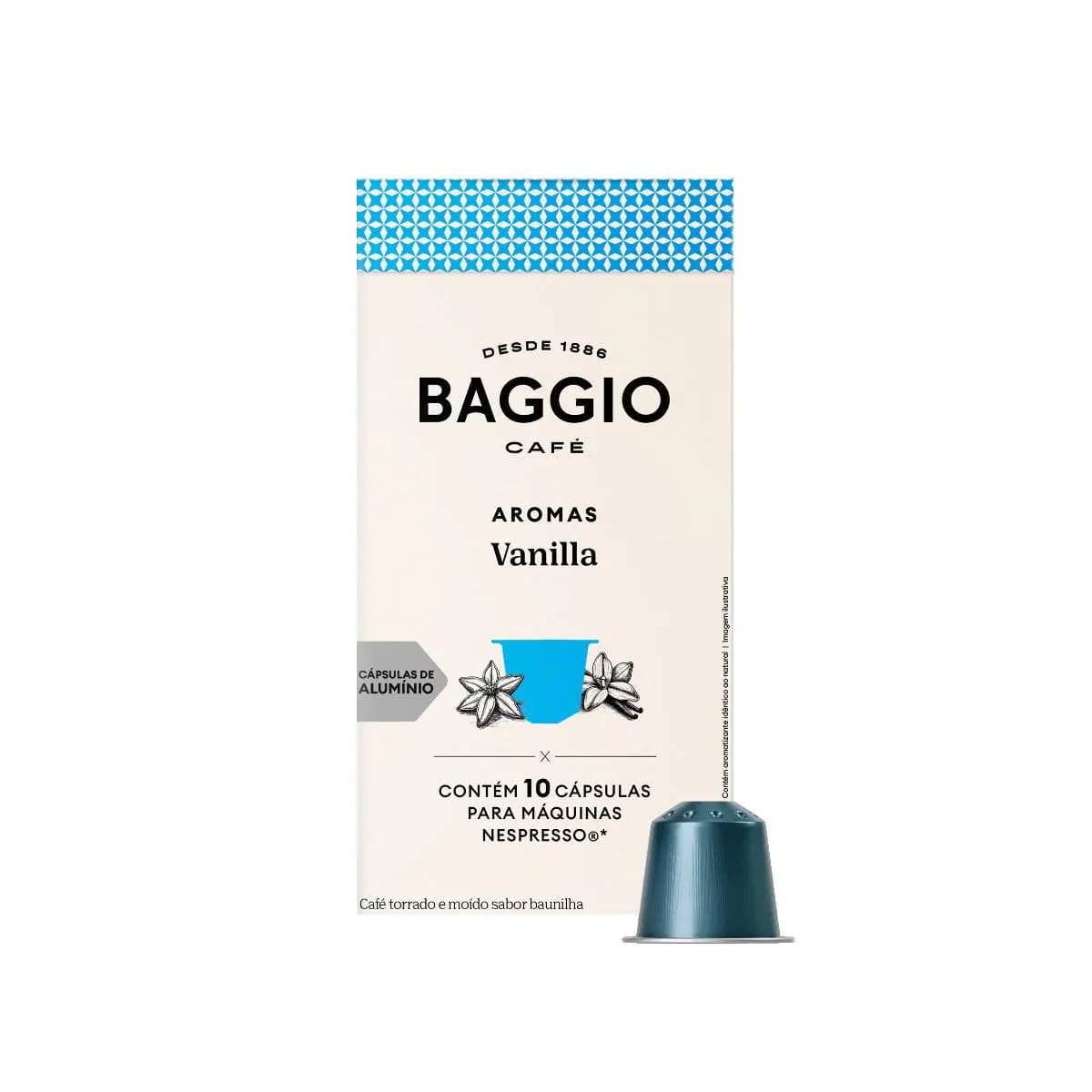 Baggio Café - Cápsula de Café Aromas Vanilla Compatível com Nespresso® - 10 unidades.