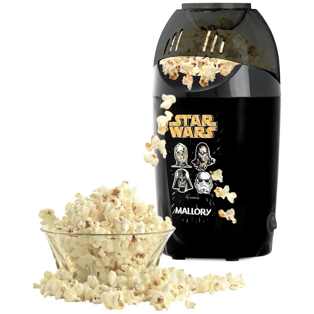 Pipoqueira Elétrica Mallory Star Wars- Pipoca saudável pronta em 3 minutos - 220V