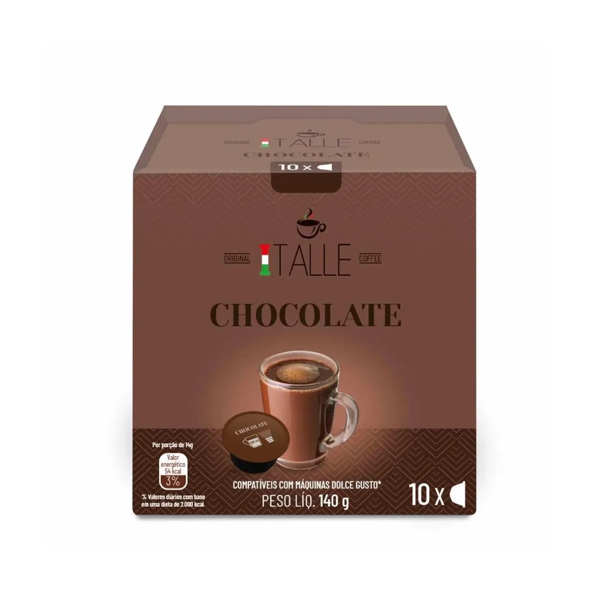 Cápsula Dolce Gusto Chocolate Café Italle 10 Und