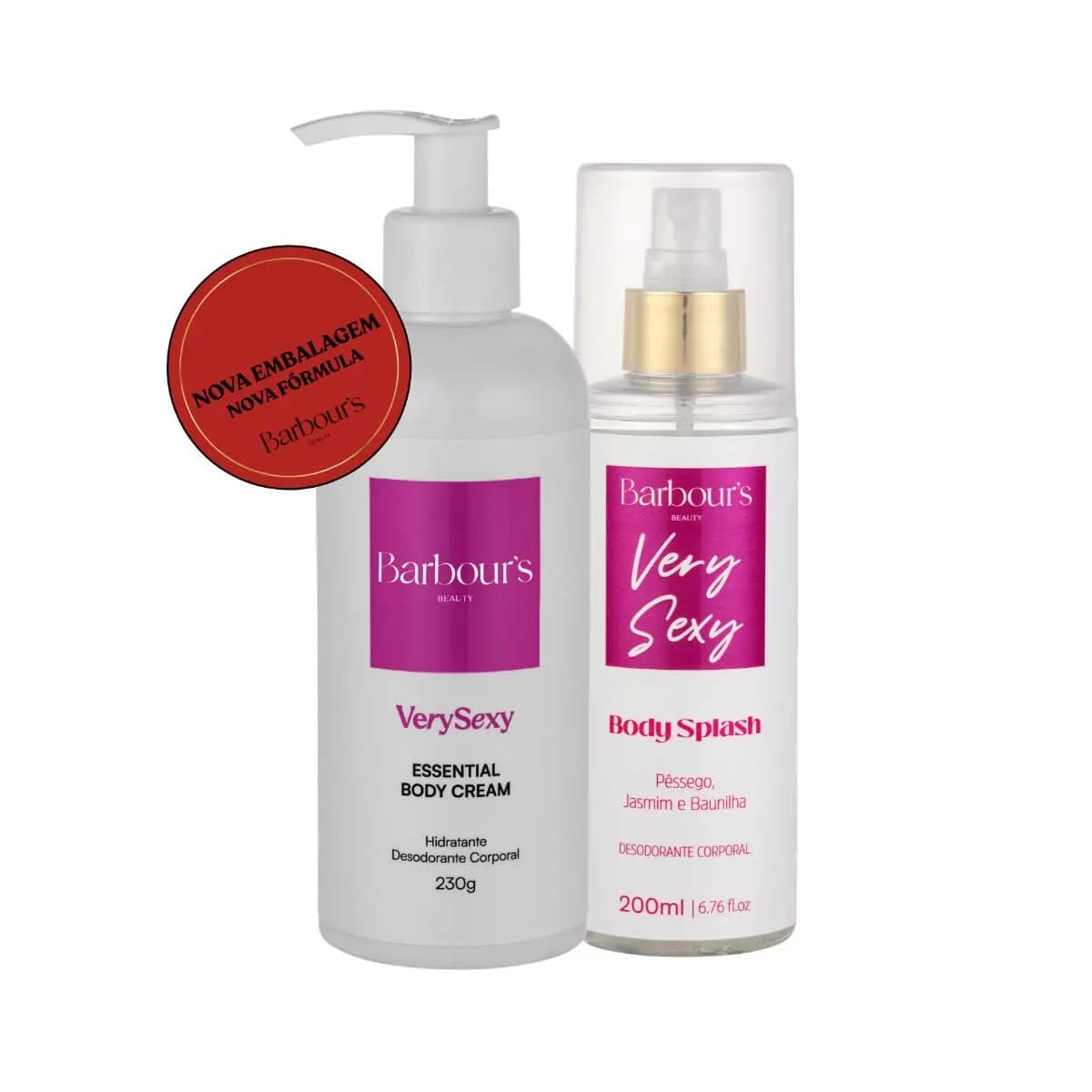 Kit Body Splash e Hidratante Very Sexy Barbours