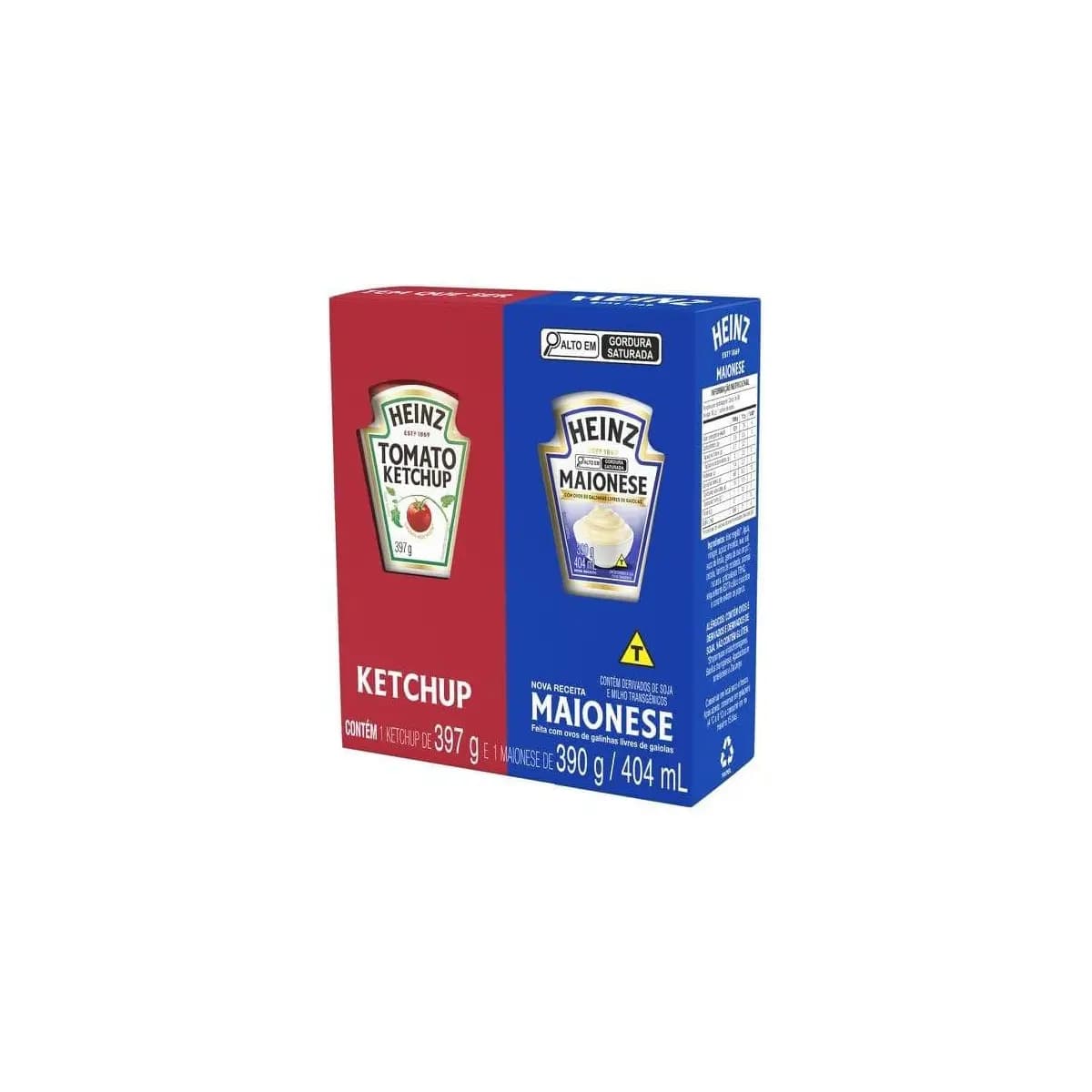Heinz Pack Ketchup 397G + Maionese 390G