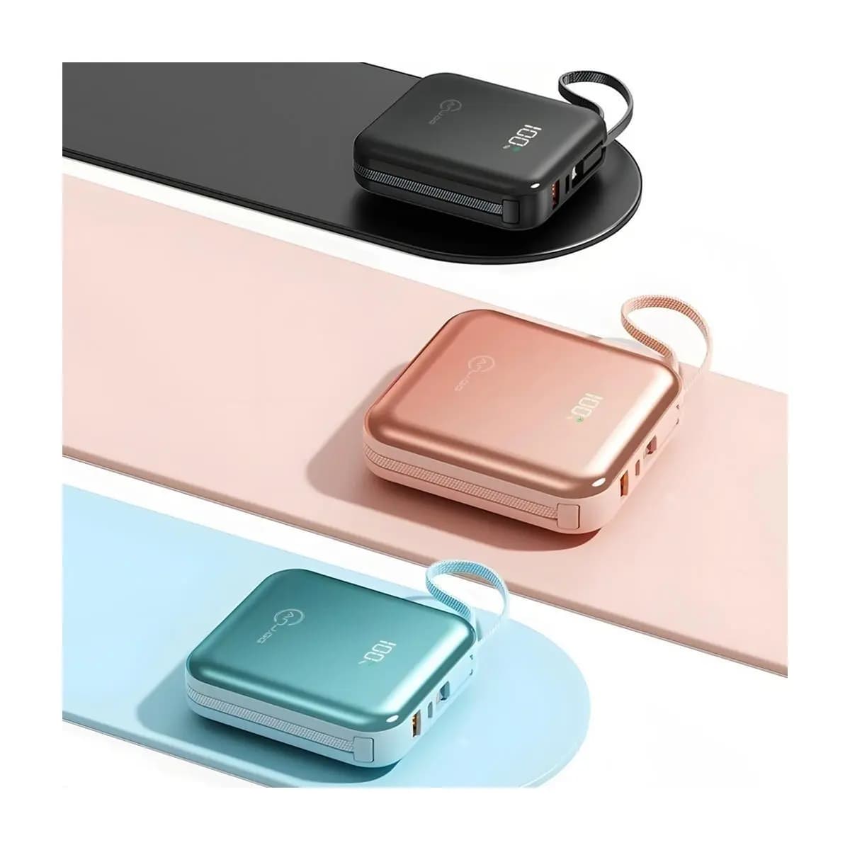 Power Bank 20000mAh Portátil Display Digital Carregamento Rápido 4 Saídas Universal