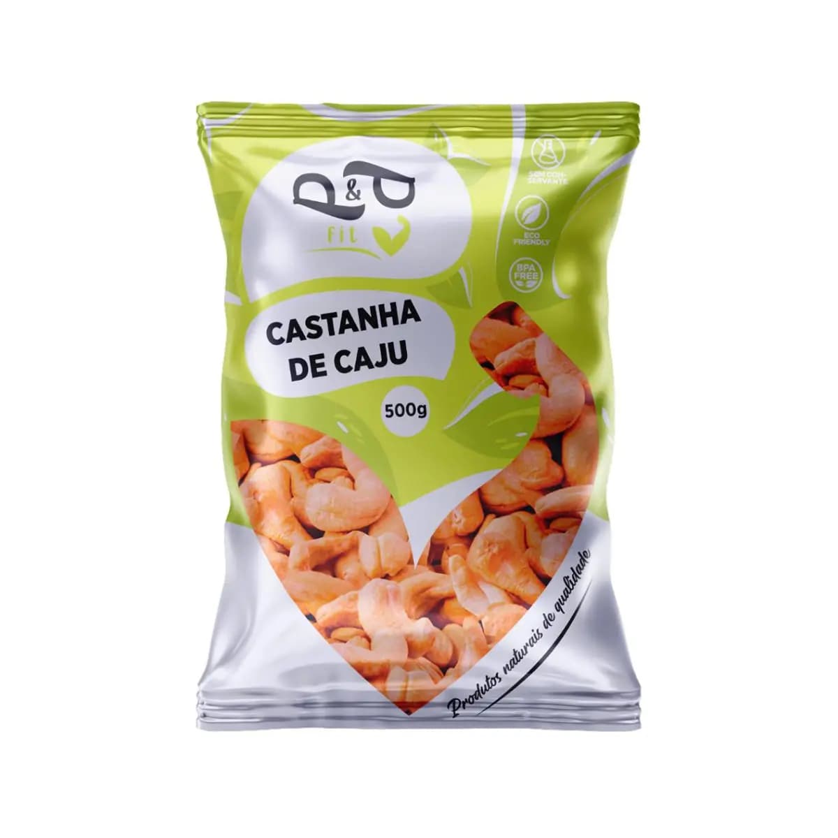 Castanha de Caju em Pedaço/Bandas 500g Torrada (Com ou Sem Sal) - P&P