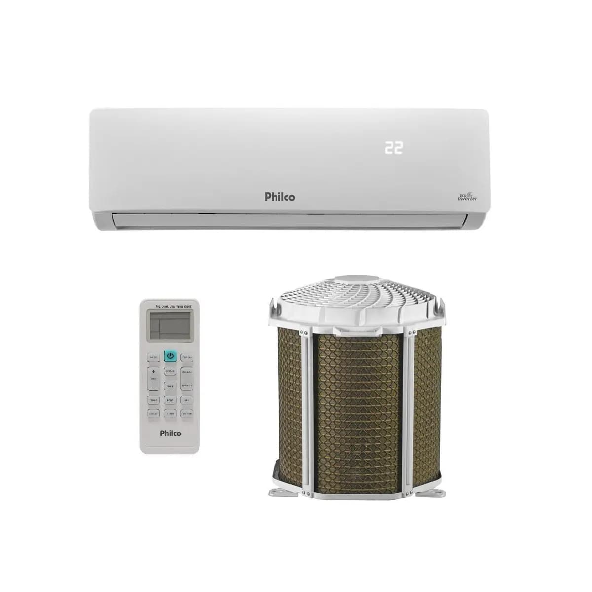 Ar condicionado Split Philco Hi Wall Inverter 12.000 Btus/h Frio PAC12FC 220V