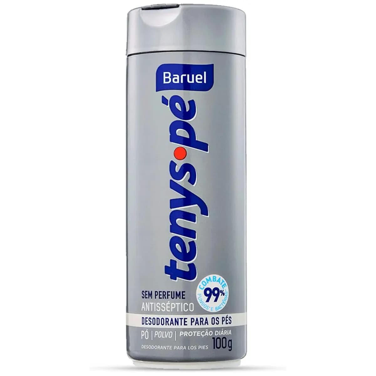 Tenys Pé Baruel Sem Perfume Pó 100g - Desodorante em pó para os pés