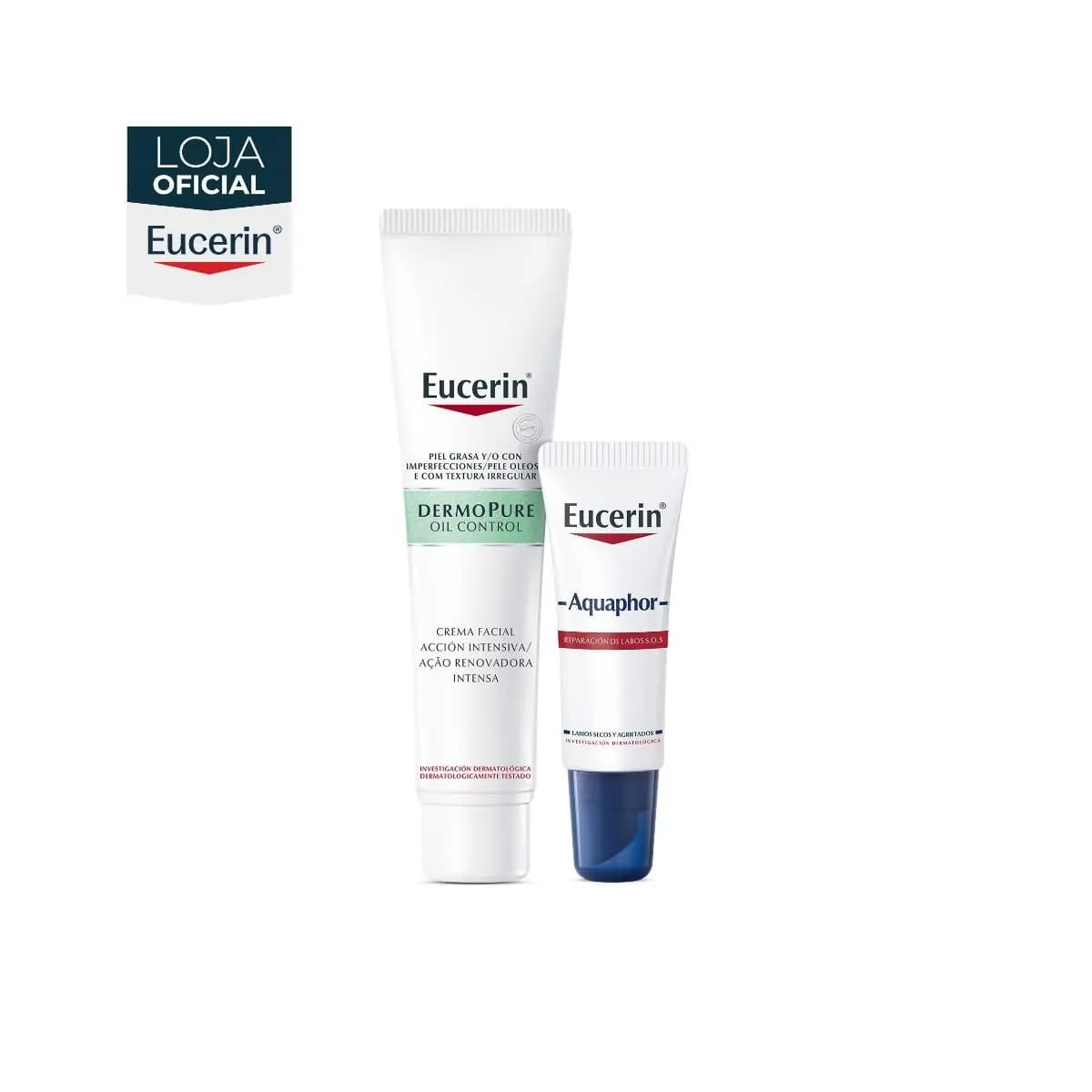 KIT EUCERIN Dermopure Peeling 10 40ml + Aquaphor Reparador Labial 10ml