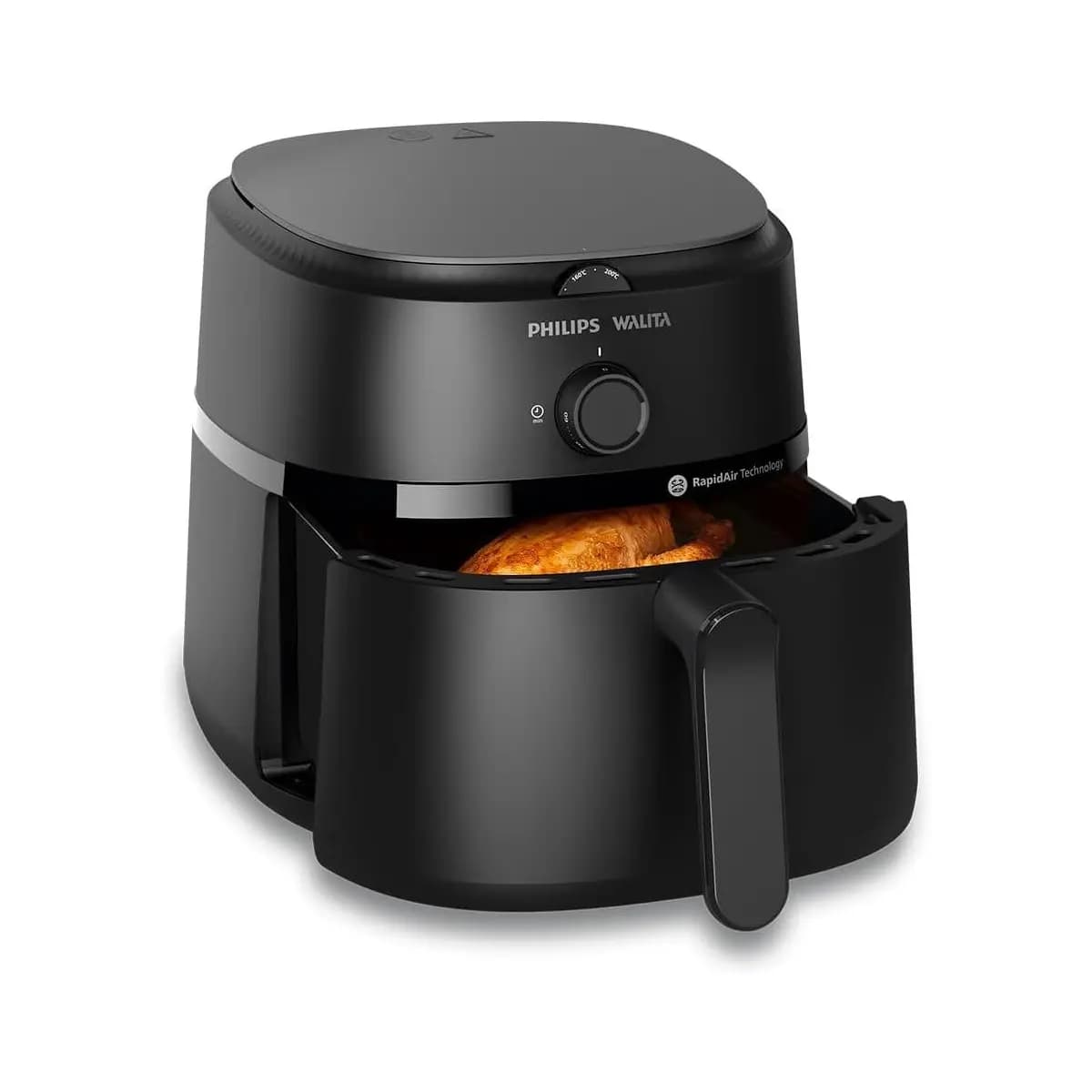 Philips Walita Fritadeira Airfryer Série 1000 4,2L, Tecnologia Rapid Air, 12 Funções de Cozimento, Economia de Energia, Limpeza Fácil, Design Compacto, Preta, 110V (NA120/00)