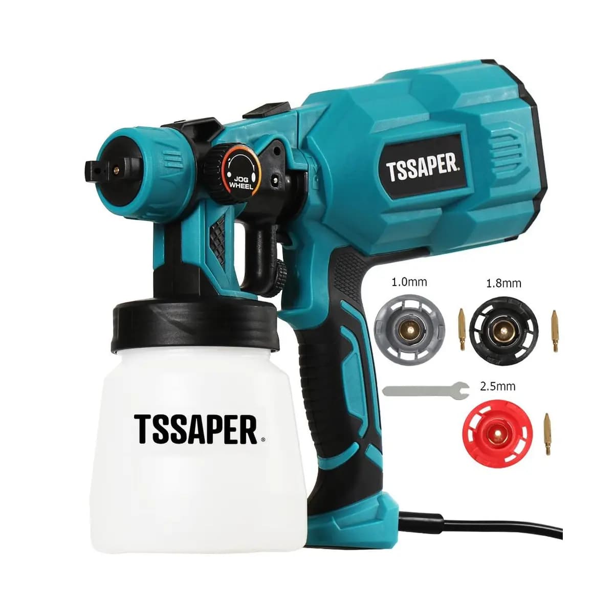 Pistola De Pintura Elétrica E Pulverizador HVLP 550w com 3 bicos de cobre Tssaper