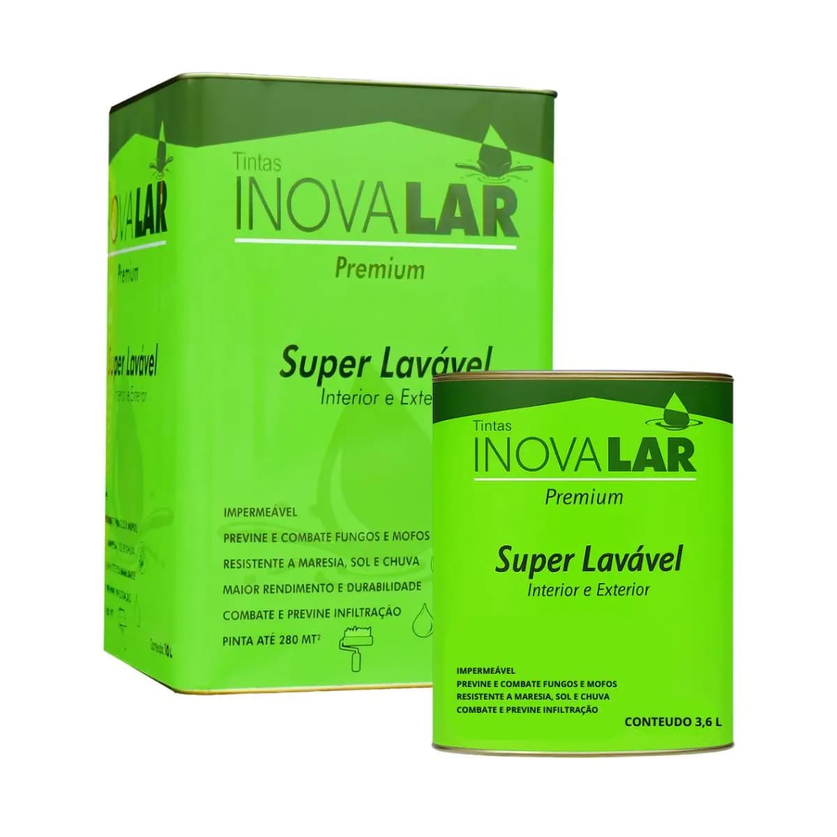 Tinta Super Lavável Premium Inovalar 14kg Durabilidade, Sofisticação e Fácil Manutenção