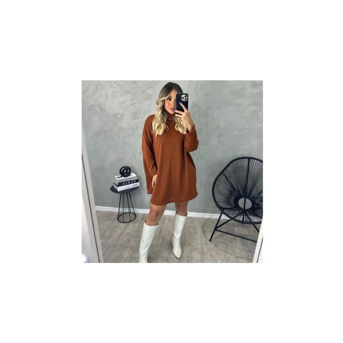 Vestido Poncho Feminino Lanzinha Gola Alta Manga Longa Inverno blusa frio moda junina presente