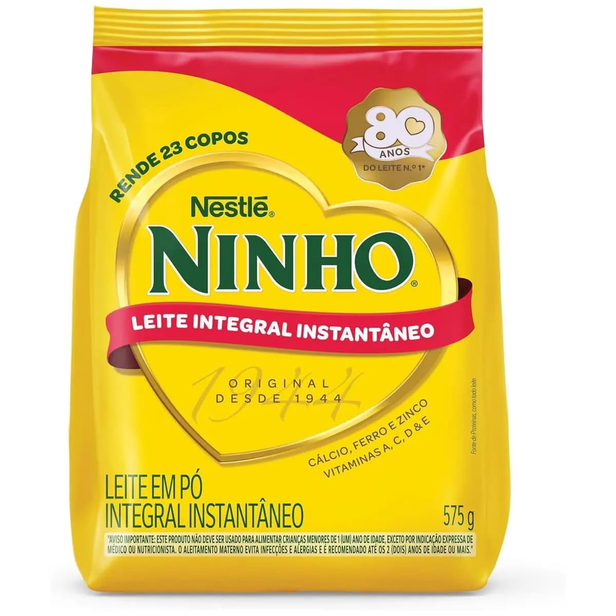 Leite em Pó Ninho Integral Instantâneo Sachê 575g