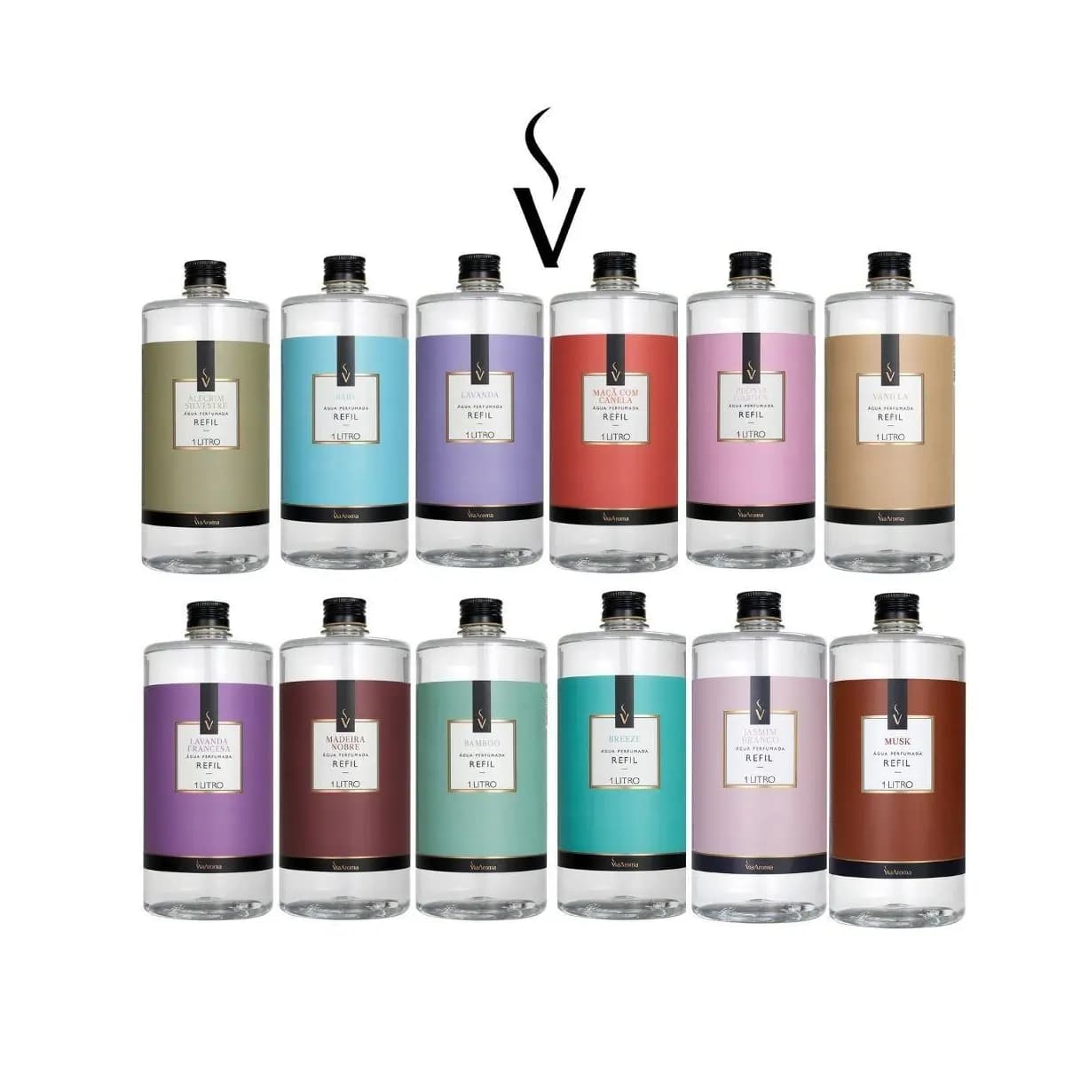 Refil para Água perfumada para tecidos, roupas e lençóis Via Aroma - 1L