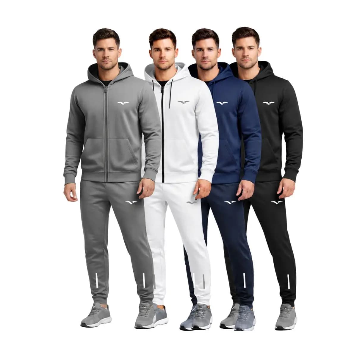 Conjunto Jaqueta e Calça Jogger Masculina Inverno Frio Academia Treino Fitness Casual Esportivo Confortável