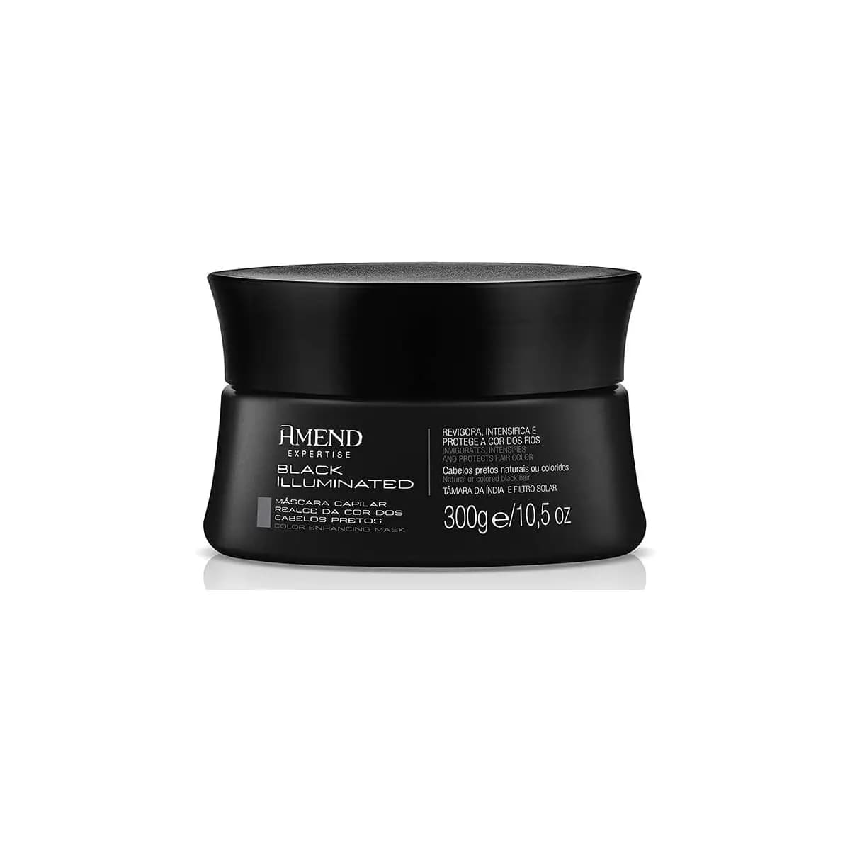 Máscara Amend Expertise Realce da Cor Black Illuminated Cabelos Pretos 300g