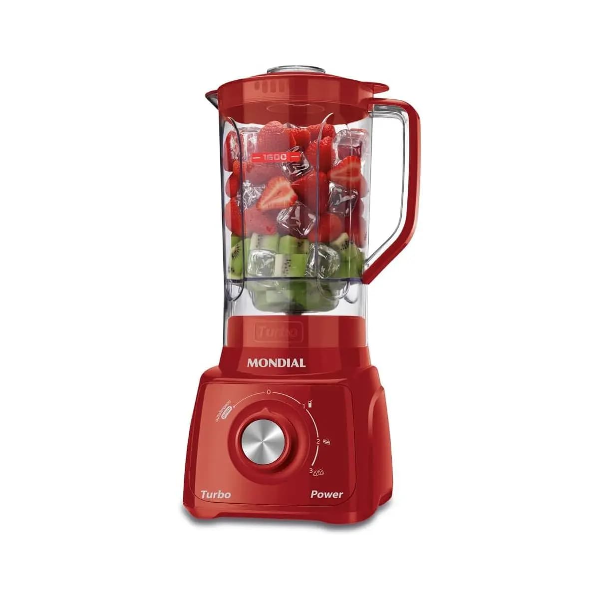 MONDIAL Liquidificador Turbo Power 550W, 110V, Vermelho, 1,6L - L-99 FR