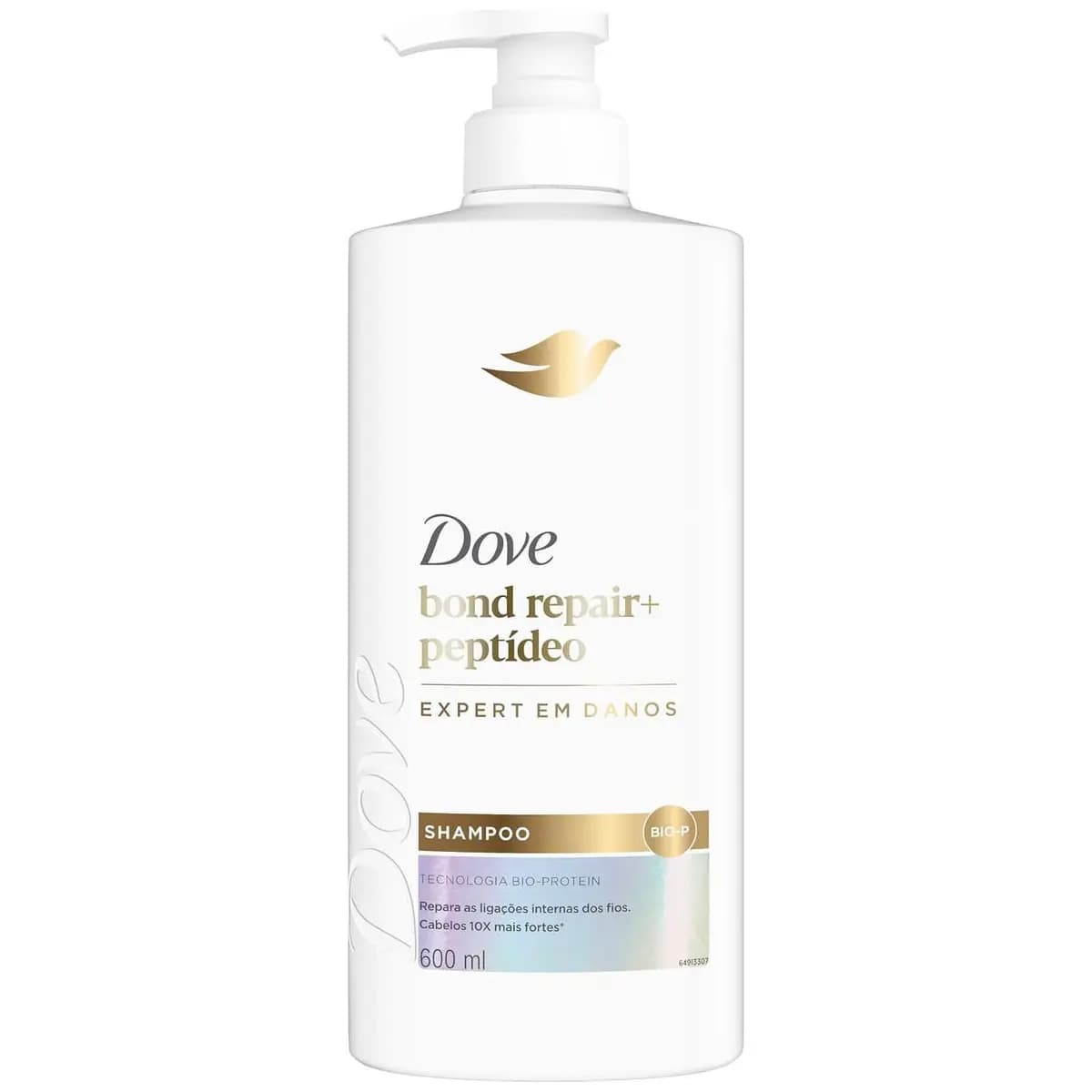 Dove Shampoo Bond Intense Repair + Peptídeo 600ml Pump