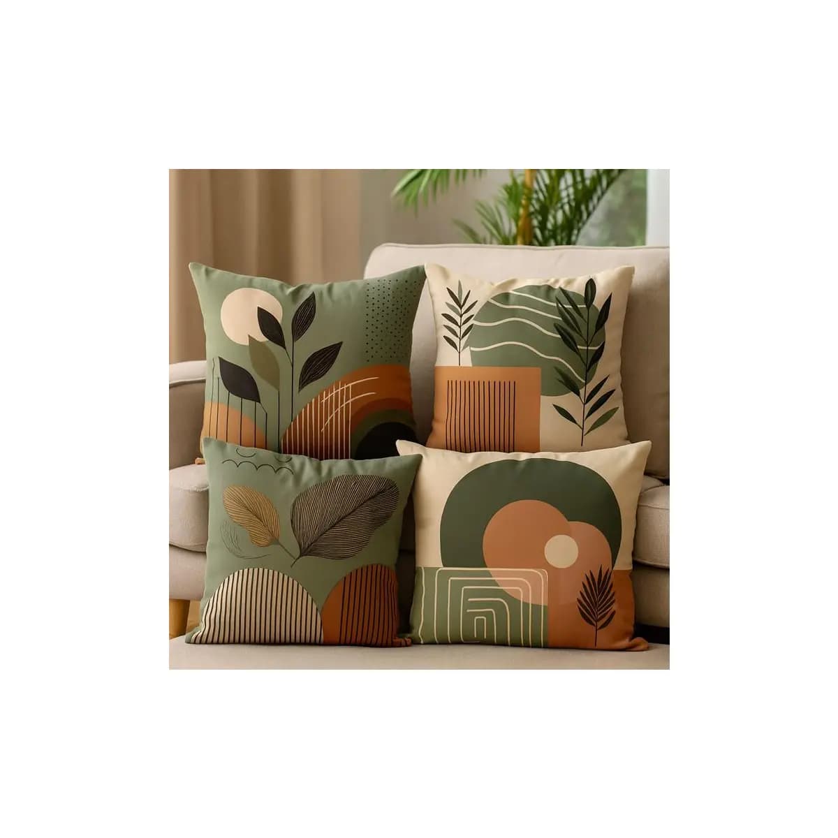 Kit 4 capas de almofadas decorativas 45x45 - moderna 052