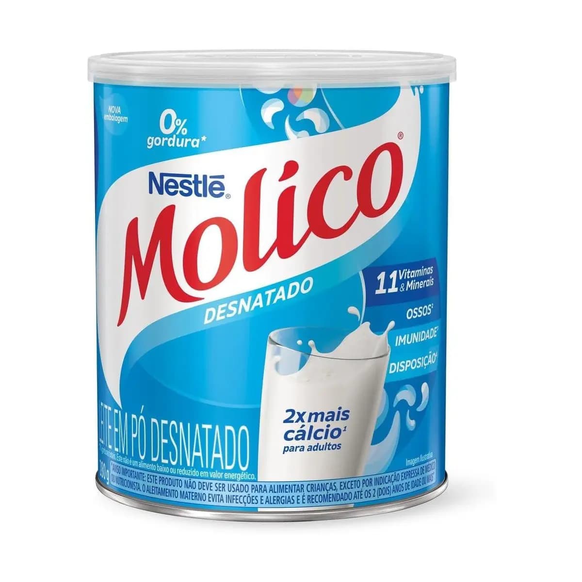 Leite em Pó Desnatado MOLICO Total Cálcio 280g Molico Sabor