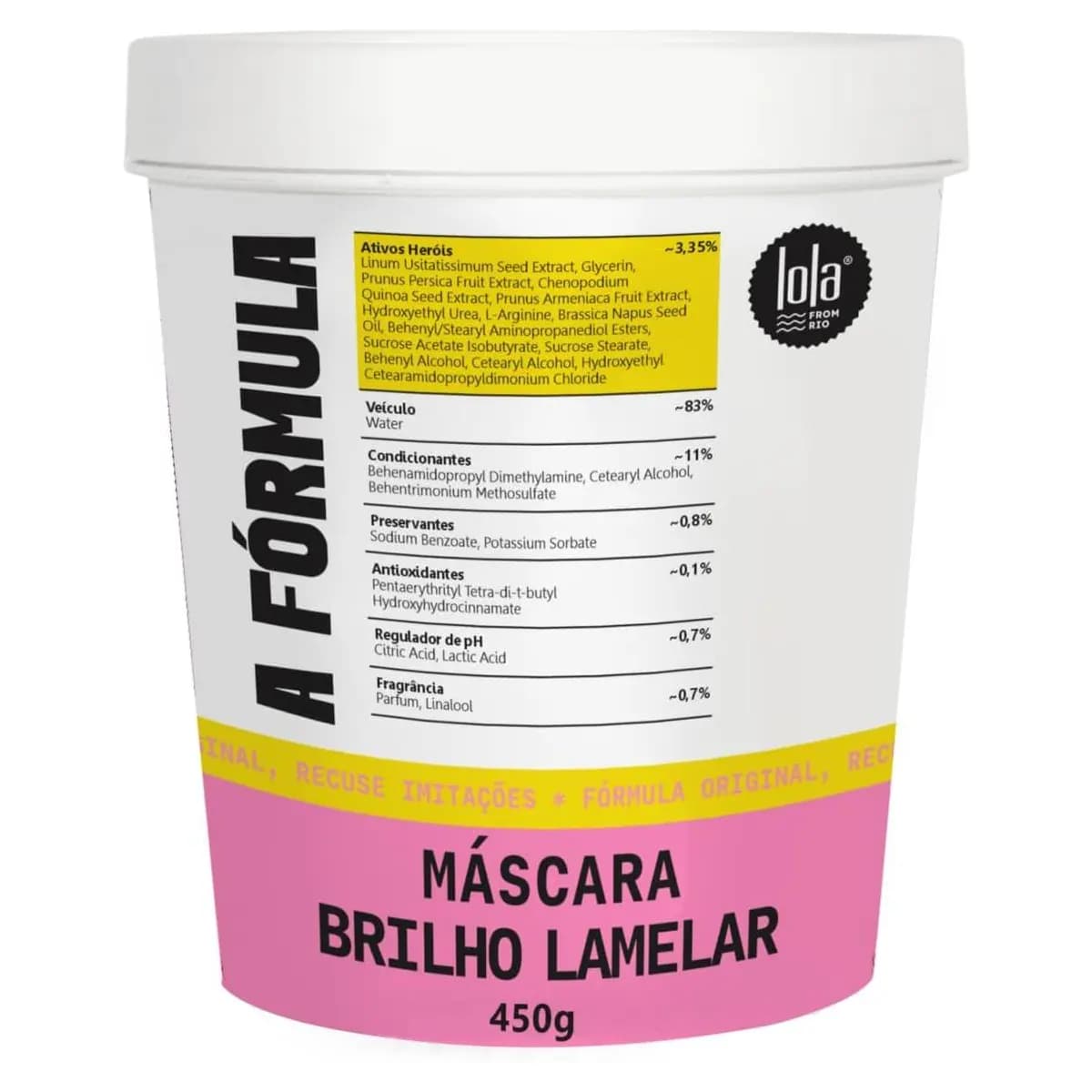 Máscara Capilar A Fórmula 450gr - Lola Cosmetics