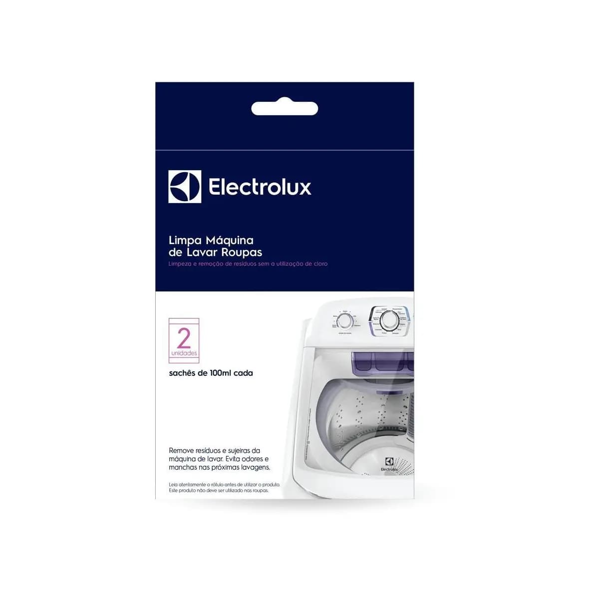 Limpa Máquina de Lavar Roupas Electrolux 200ml Remove Sujeiras e Residuos