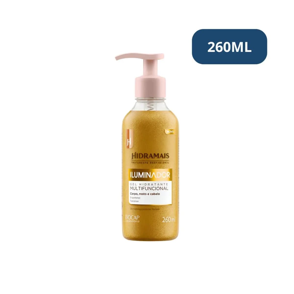 Gel Hidratante Iluminador Corporal E Rosto 260ml Hidramais