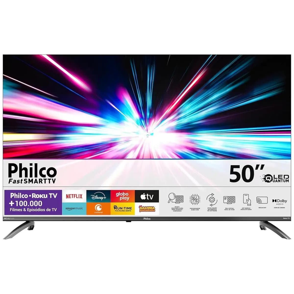 Smart TV 50” Philco P50CRB 4K LED Dolby Audio