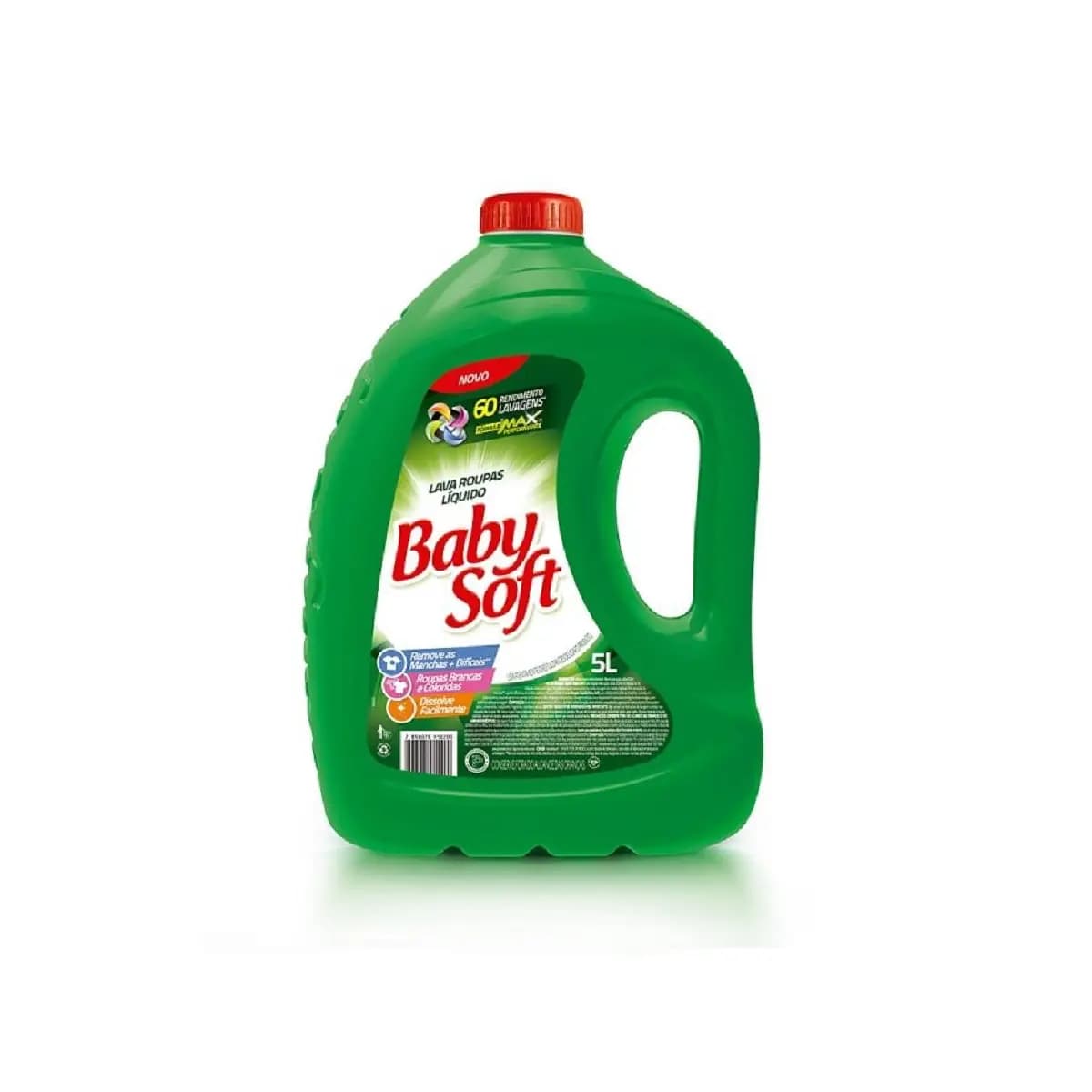 Lava Roupas Líquido Baby Soft Max Performance Verde - 5L