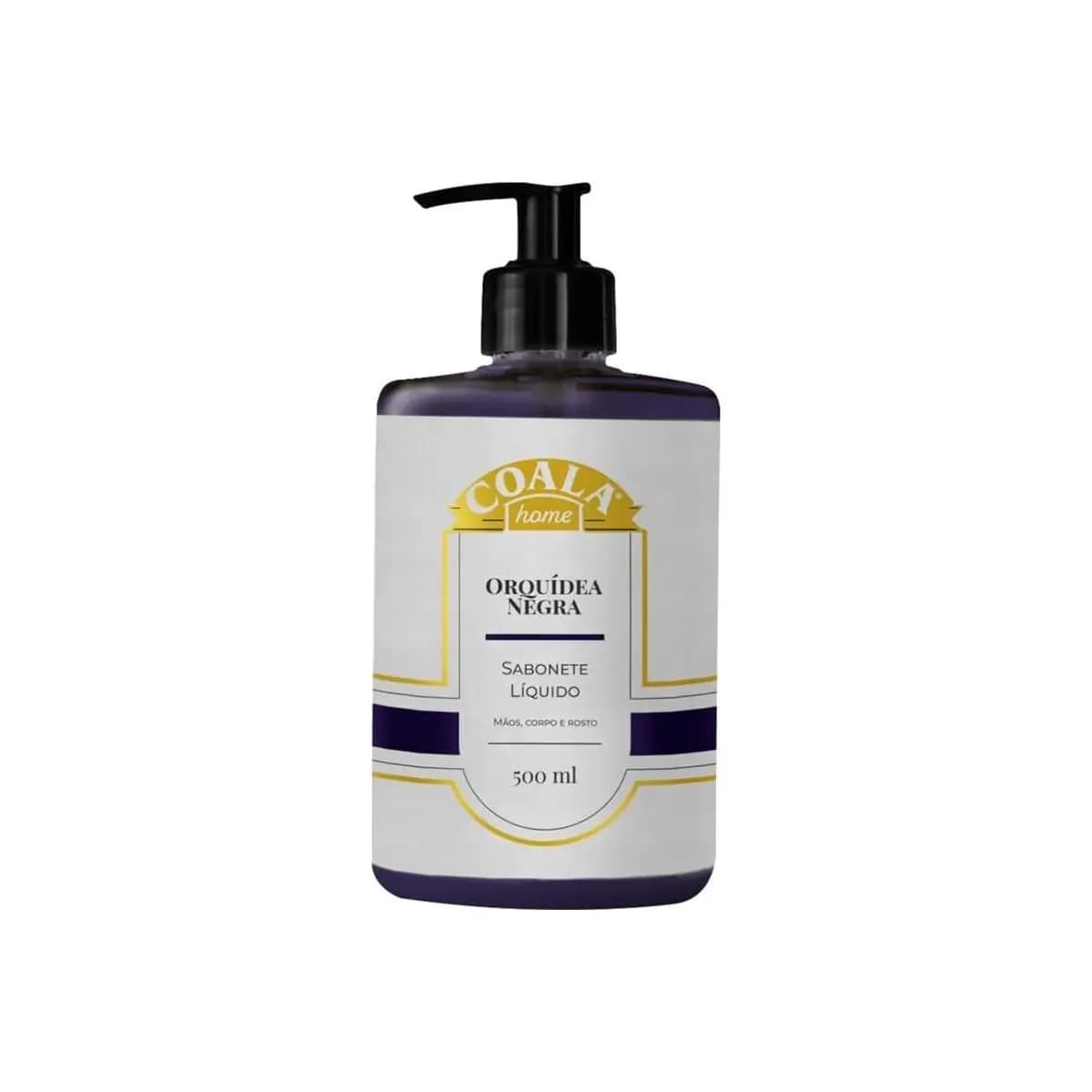 Coala Sabonete Liquido Maos e Corpo Limpa Hidrata Perfuma 500ml Orquidea Negra