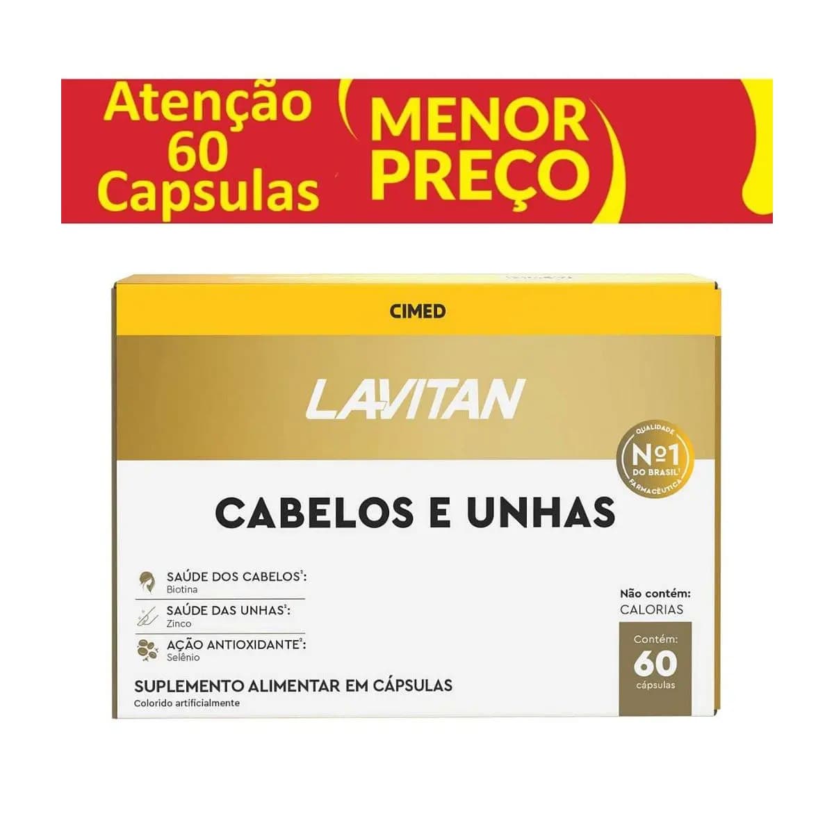 Lavitan Cabelos e Unhas 60 Cápsulas