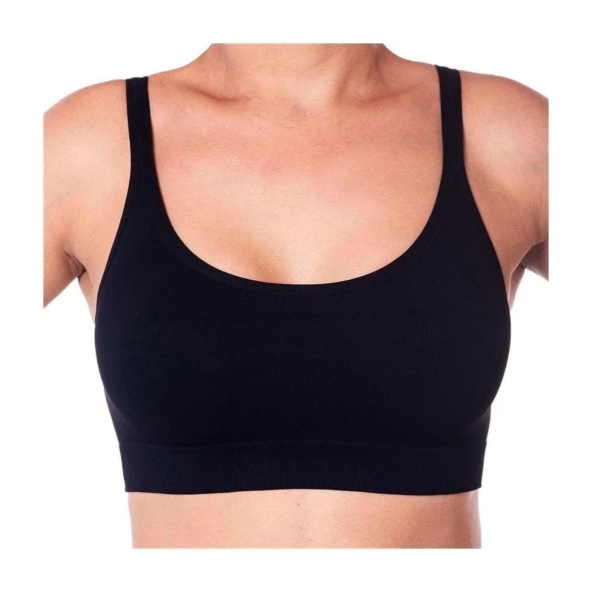 Top Fitness Feminino Lupo Top Power Poliamida Sem Costura Alta Sustentação Sem Bojo Academia