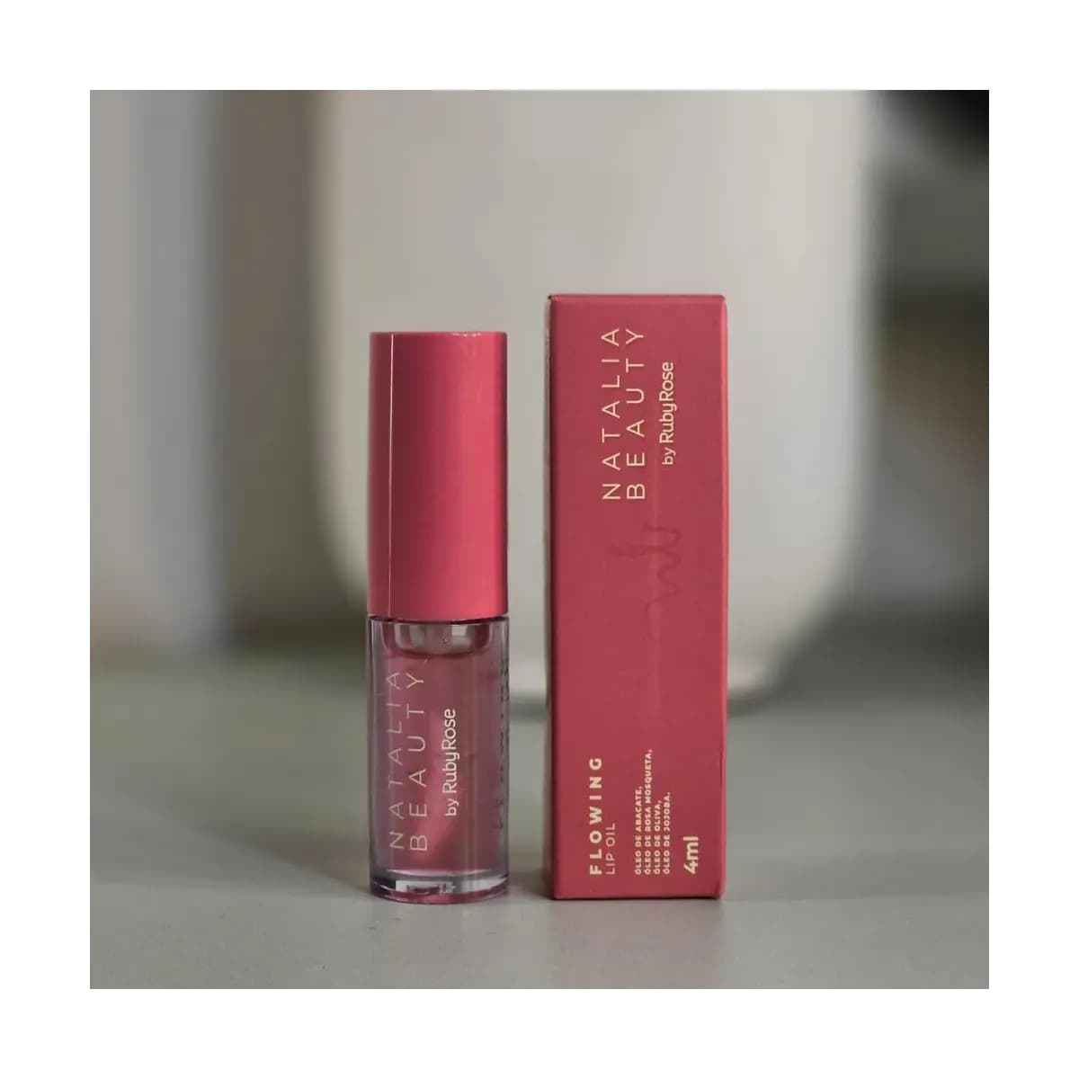 Gloss Natalia Beauty by Ruby Rose® Lip Oil Flowing Hidratação Labial Brilho Natural 4ml
