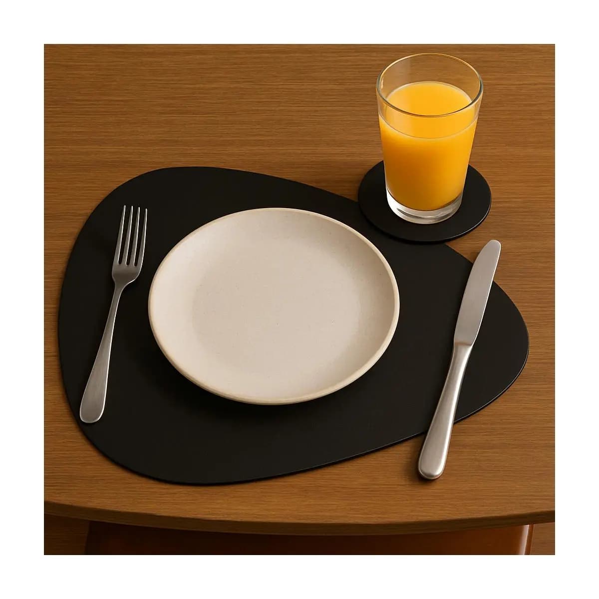 Kit Jogo Americano + Porta Copo Para Mesa de Jantar Kit Com 10 8 6 4 Unidades