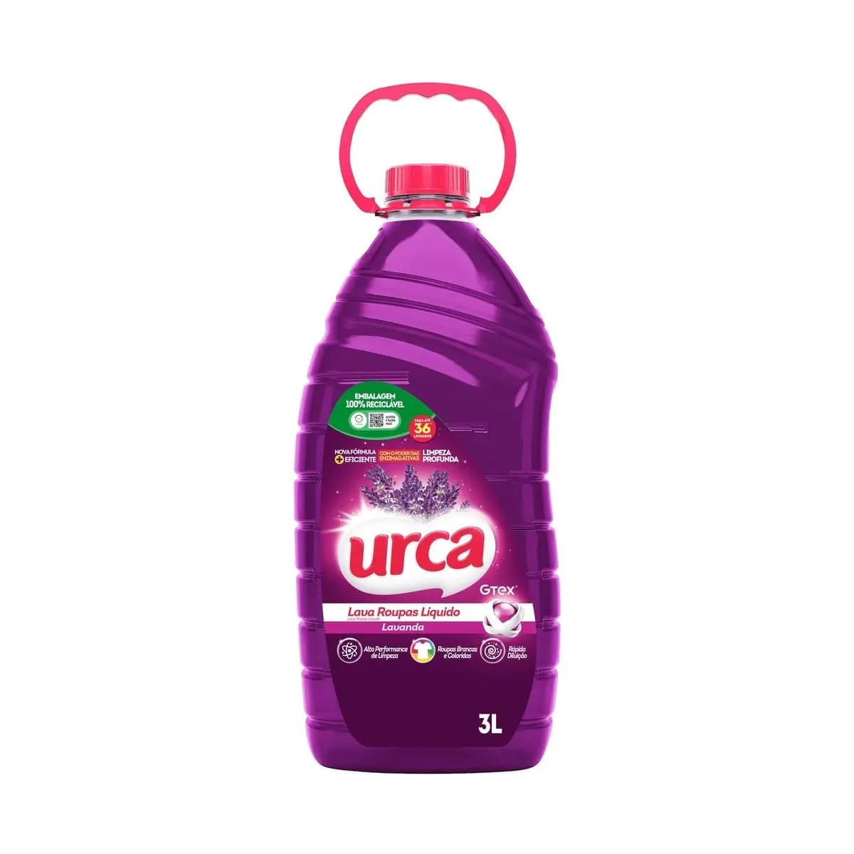 Lava Roupas Liquido Urca Lavanda - 3L