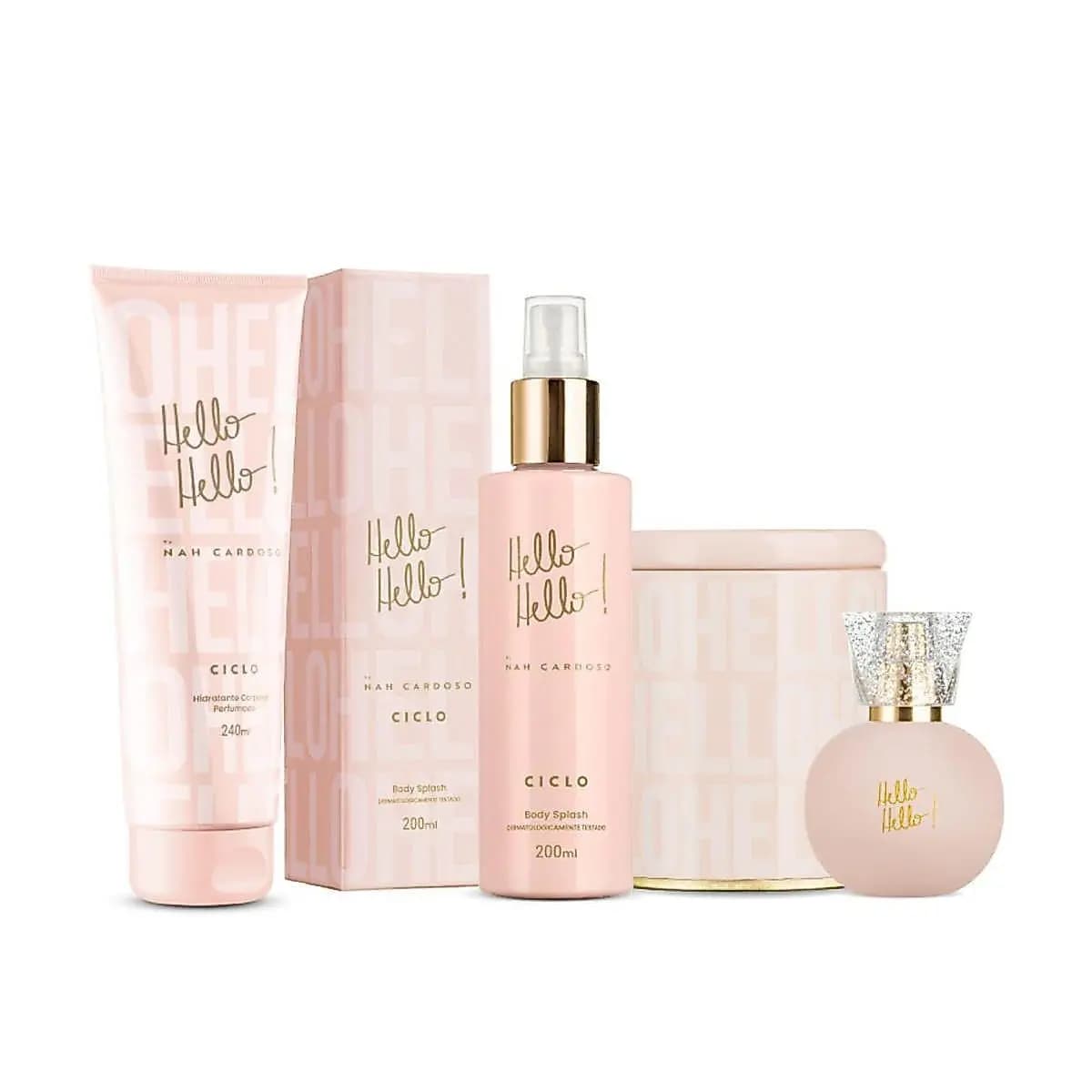 Combo Linha Hello Hello Deo Colônia 50ml + Hidratante + Body Splash